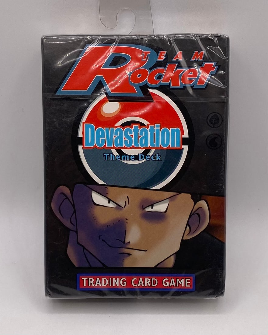 Sealed 2000 Pokemon Team Rocket Devastation Theme Deck: Sealed 2000 Pokémon Team Rocket Devastation Theme Deck Box