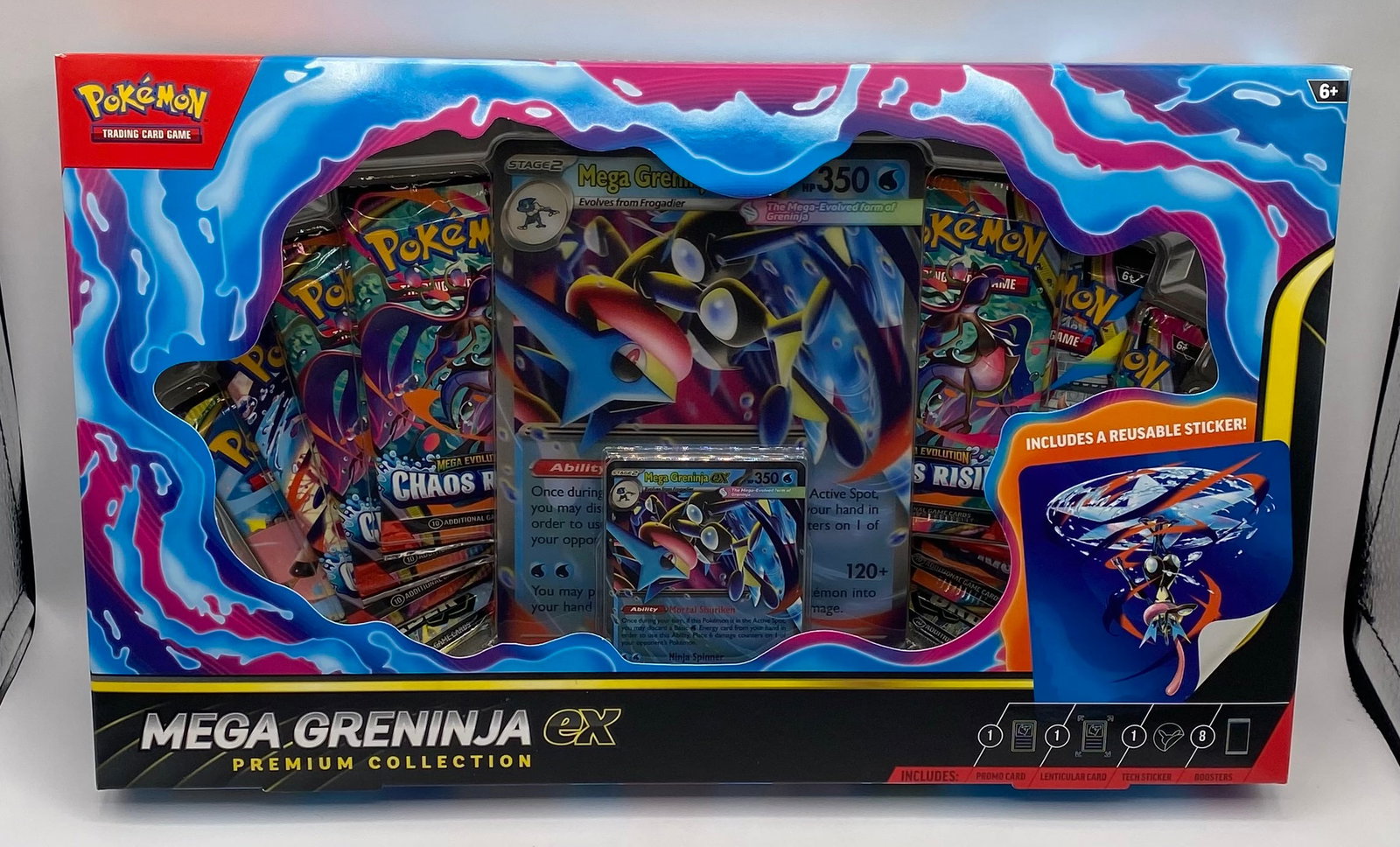 Sealed Pokémon TCG Mega Greninja ex Premium Collection: Sealed Pokémon TCG Mega Greninja ex Premium Collection