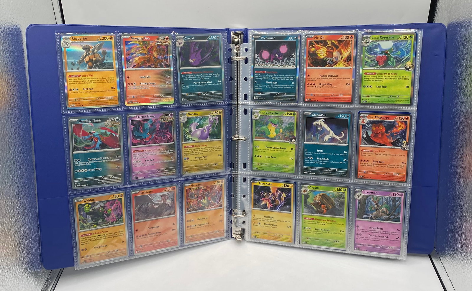 2025 & 2026 Pokemon Holo And Reverse Holo Cards Binder: 2025 & 2026 Pokemon Holo And Reverse Holo Cards Binder. Binder has over 200 cards