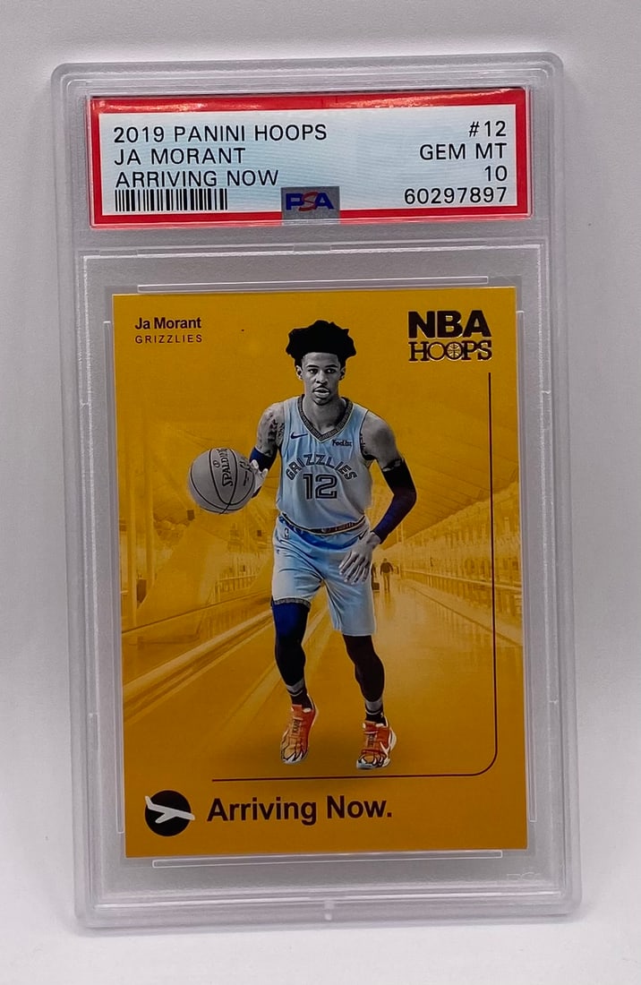 Ja Morant Rookie PSA 10: 2019 Panini Hoops Ja Morant Arriving Now #12 PSA 10 GEM MT