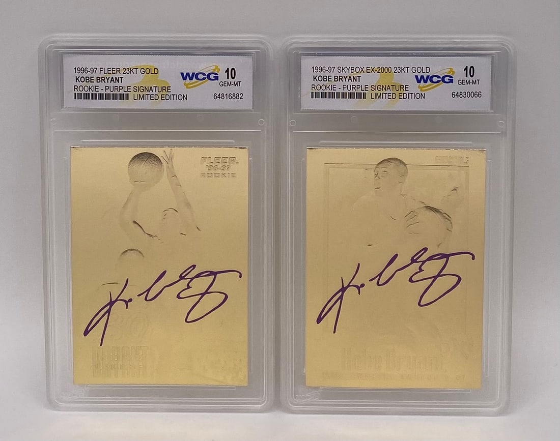 Two Kobe Bryant Rookie Signature Series Cards (1 of 2)