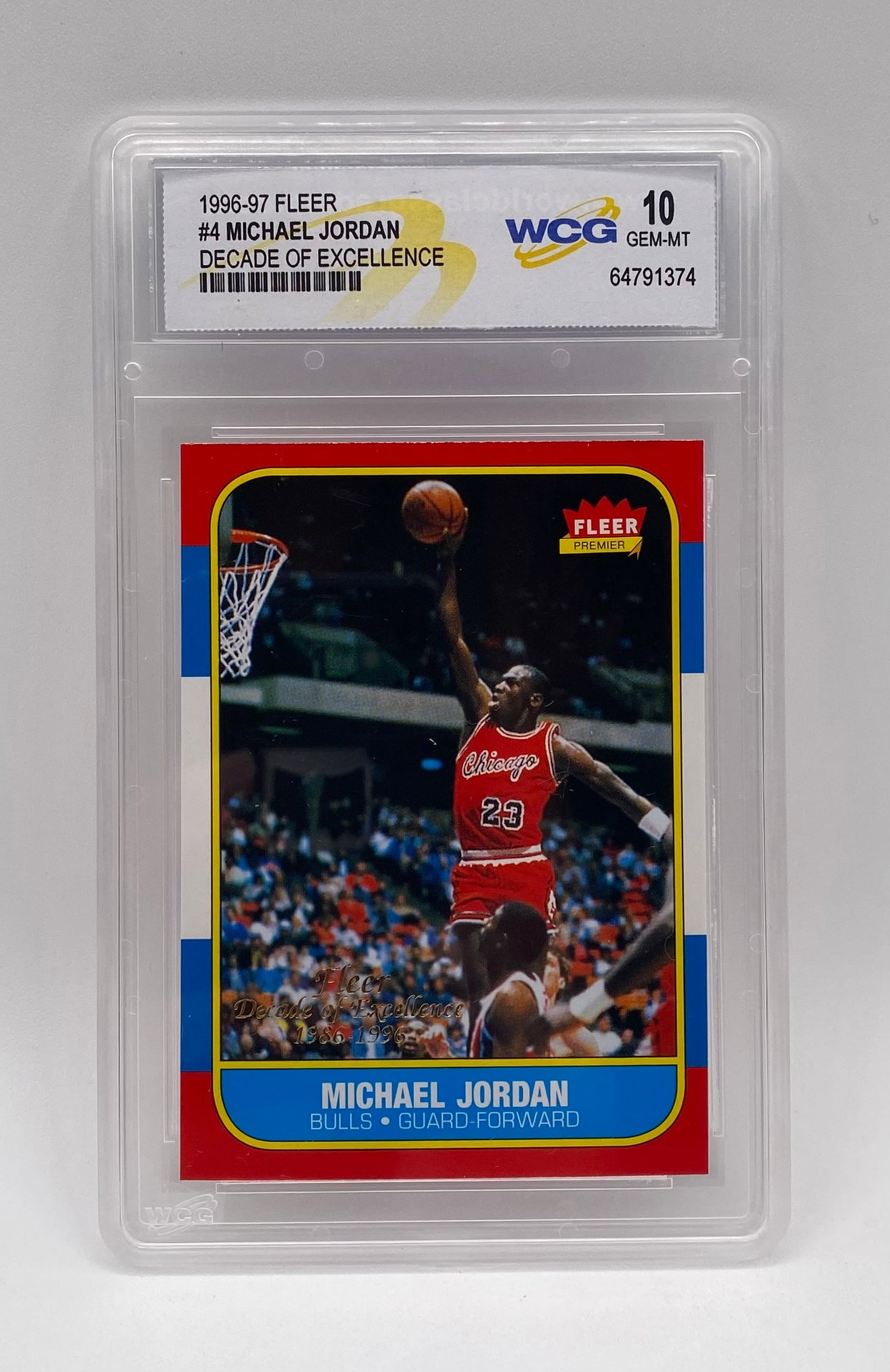 Michael Jordan Decade Of Excellence Card (1 of 2)