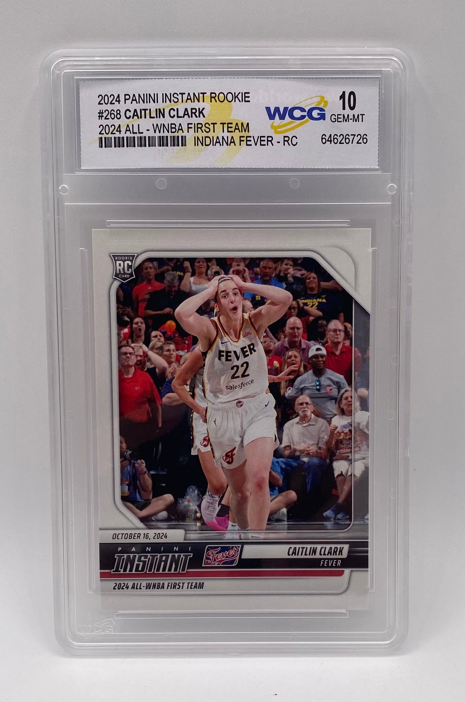 Caitlin Clark All-WNBA First Team Rookie - WCG 10: 2024 Panini Instant Caitlin Clark #268 All-WNBA First Team Rookie - WCG 10 Gem Mint