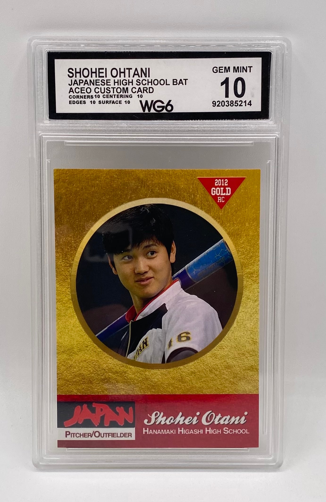 Shohei Ohtani Gold Rookie ACEO Card (1 of 2)