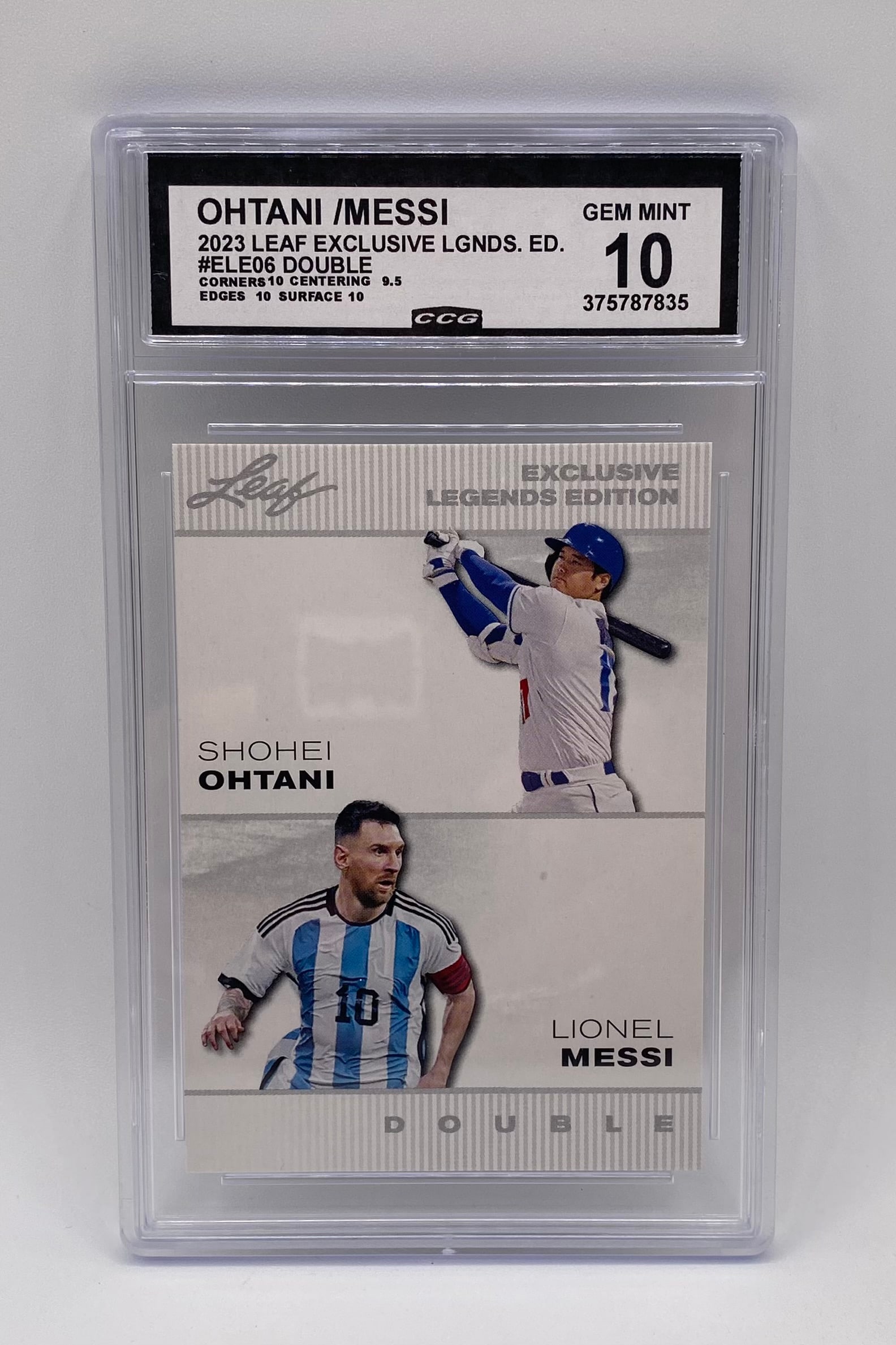 Shohei Ohtani & Lionel Messi Card (1 of 2)