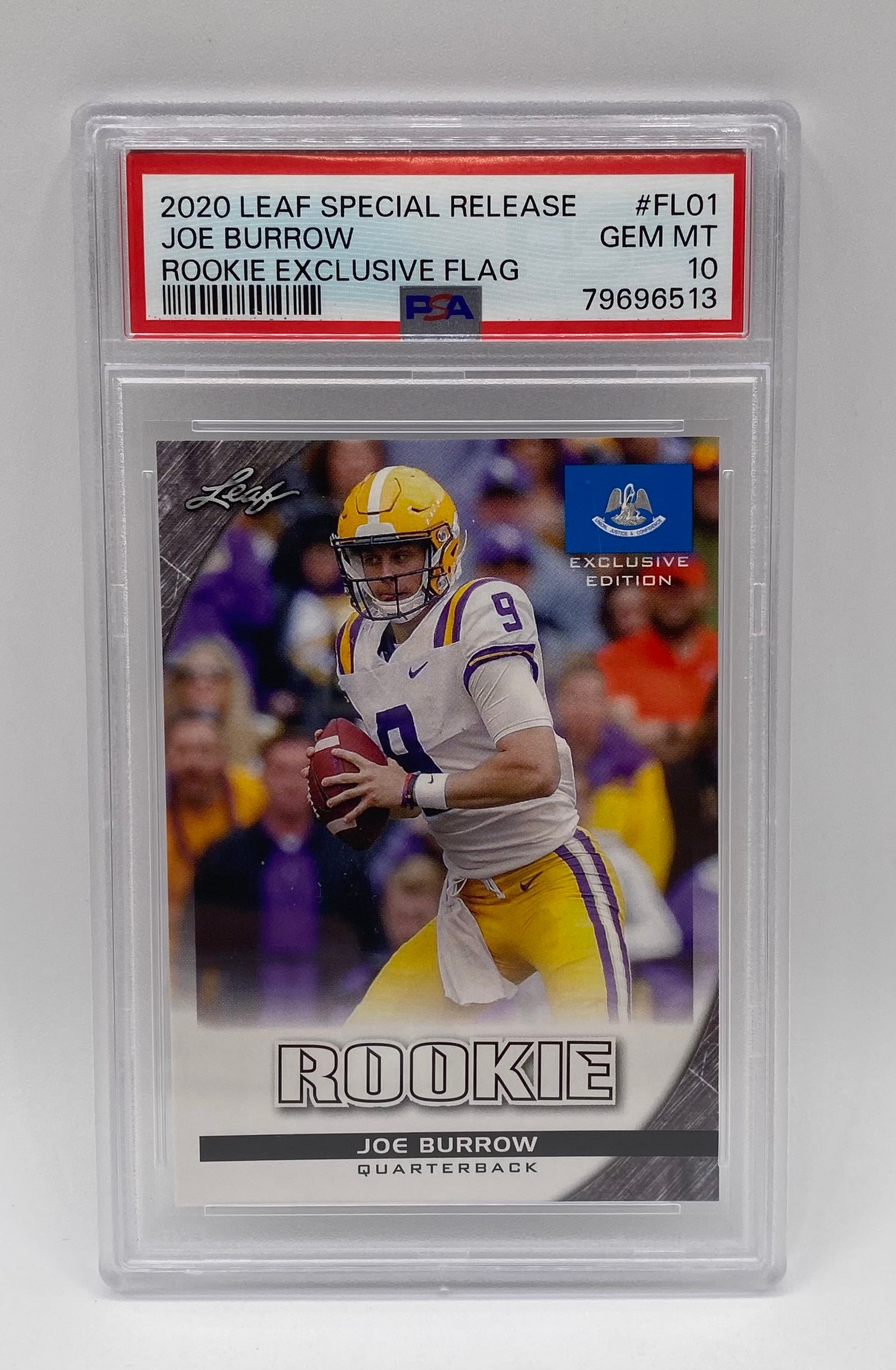 2020 Leaf Special Release Joe Burrow Exclusive Flag Rookie PSA 10 (1 of 2)
