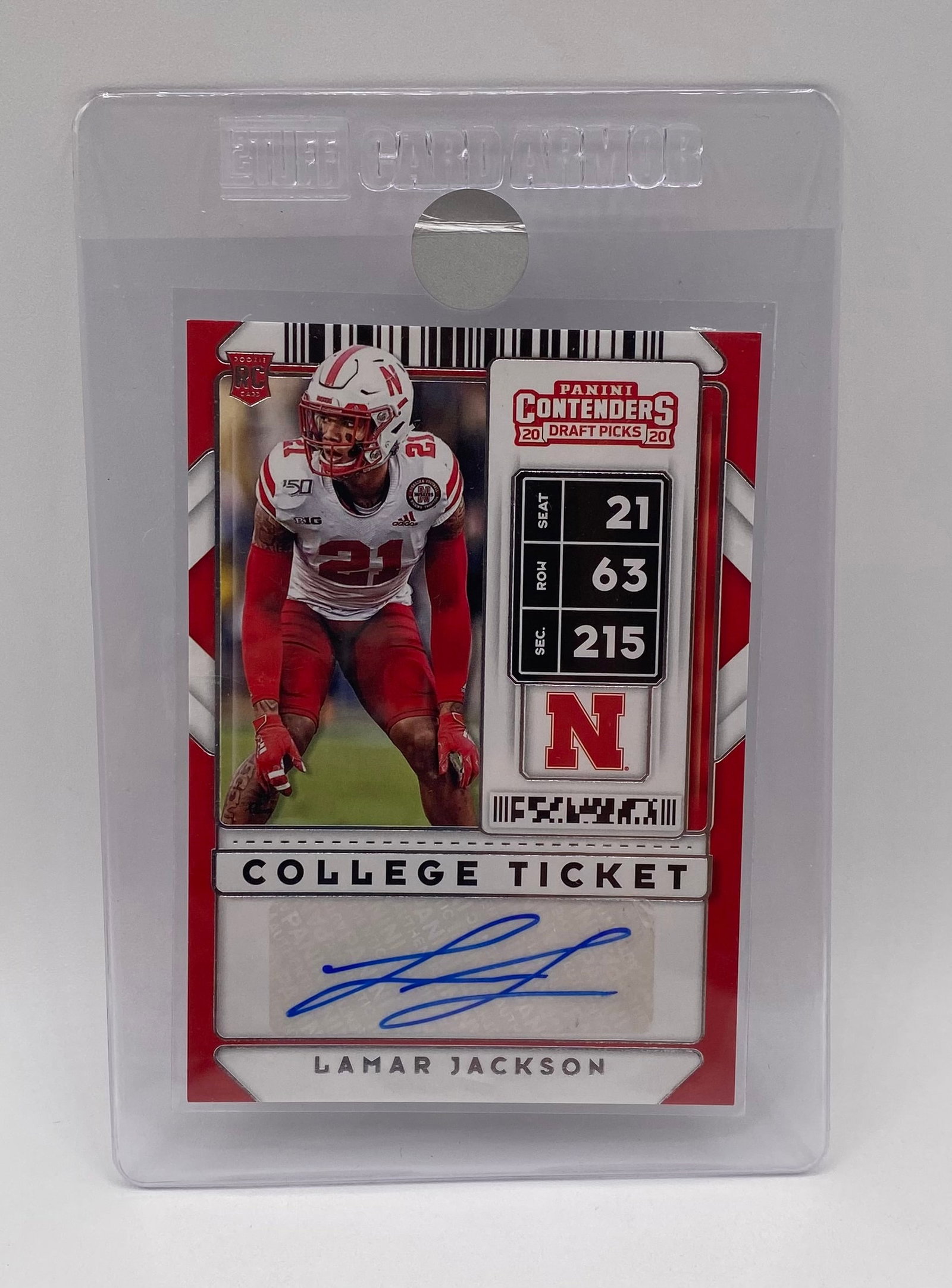 Lamar Jackson Auto Card (1 of 2)