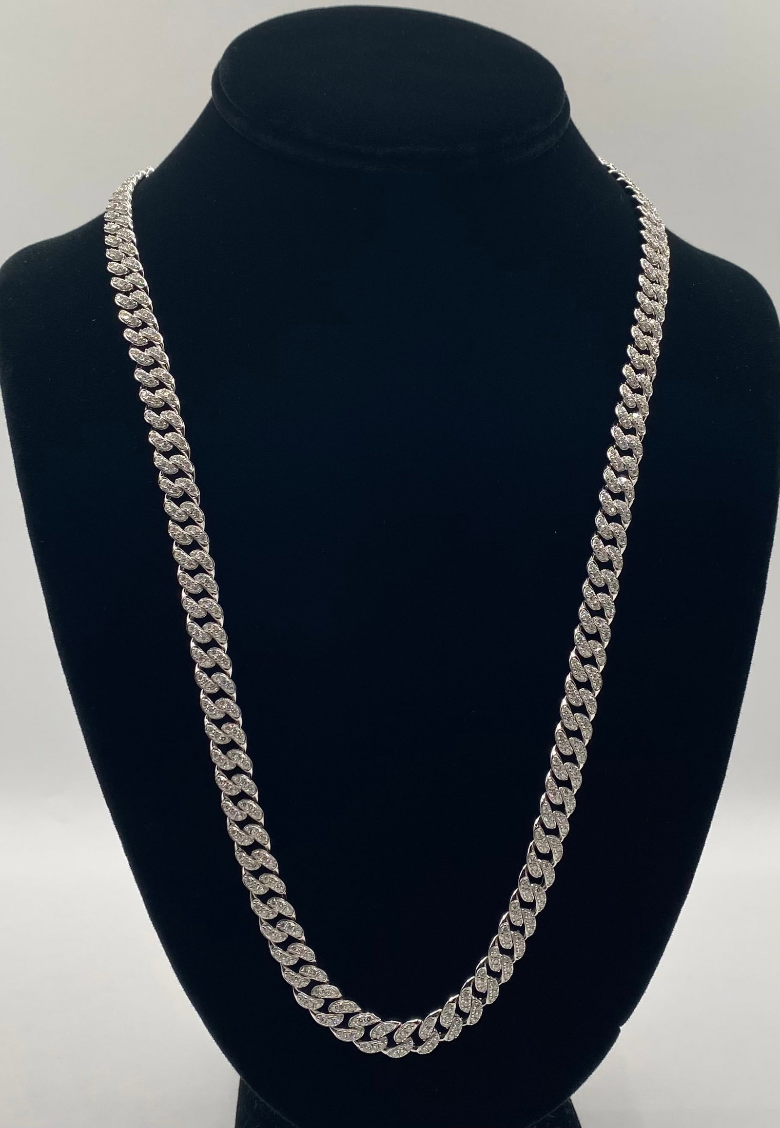24 Inches Cuban VVS Necklace 8MM