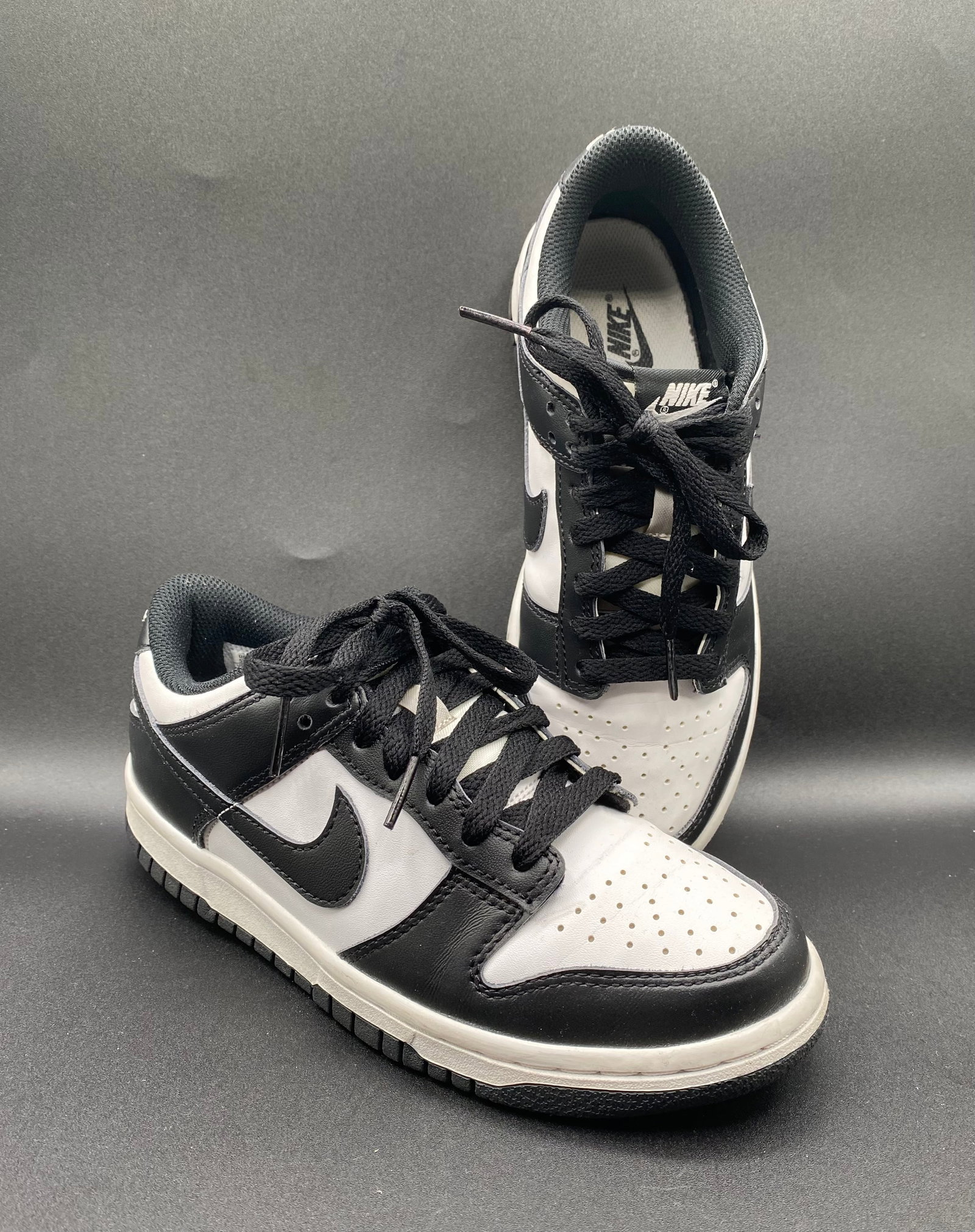 Nike Dunk Low (GS) "Panda" Black/White Sneakers (1 of 2)