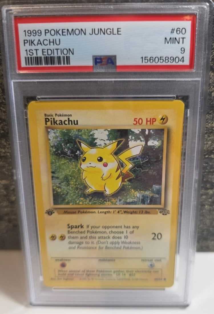 1999 Pokémon Jungle Set 1st Edition Pikachu PSA (1 of 2)