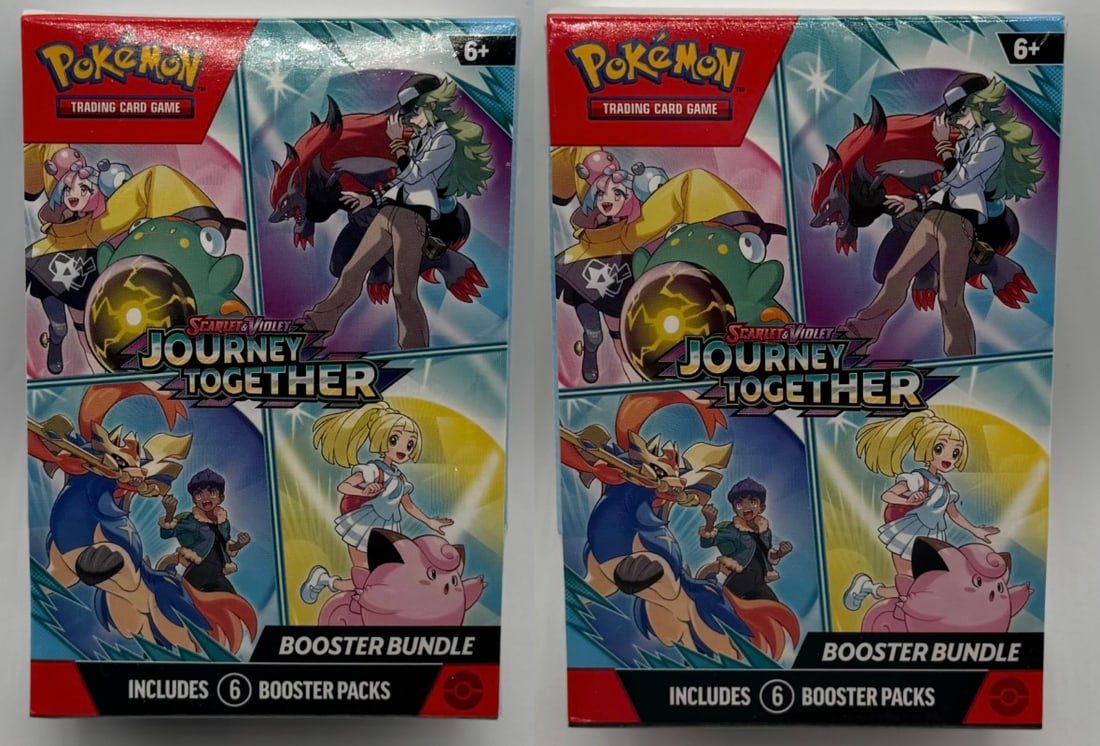 (2) Two Pokémon TCG Scarlet & Violet Journey Together Booster Bundles