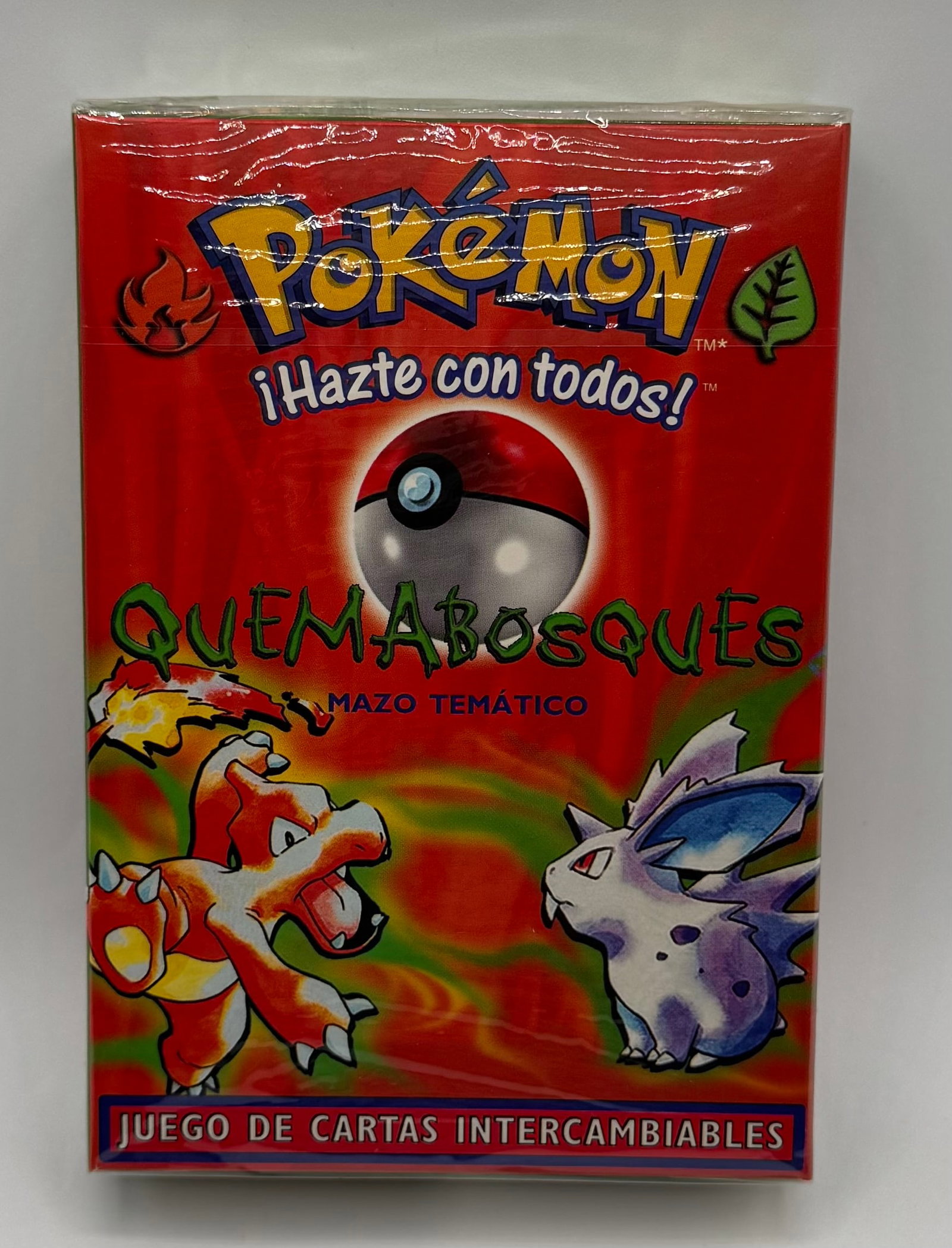 Sealed 1999 Pokemon Brushfire Spanish Pokemon Theme Deck: Rare Sealed 1999 Pokemon Brushfire Spanish Pokemon Theme Deck