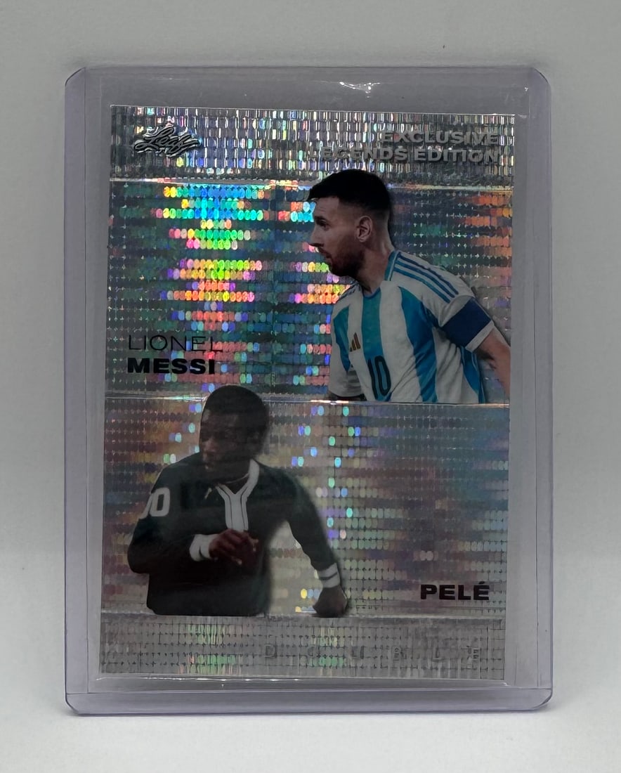 Lionel Messi & Pelé Dual Holo Card /25 (1 of 2)