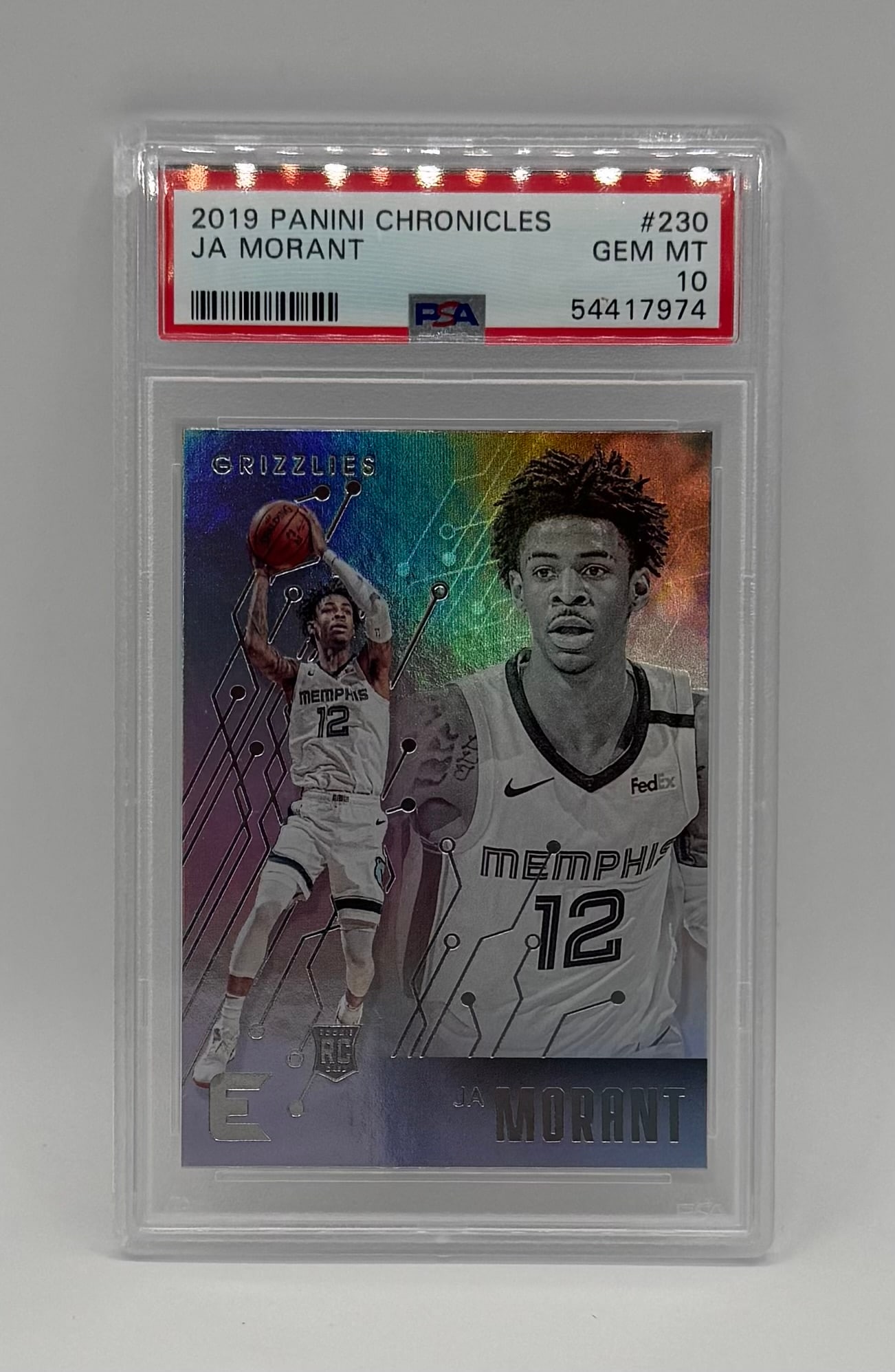 Ja Morant Rookie PSA 10: 2019 Panini Chronicles Ja Morant RC #230 Essentials PSA 10 Gem Mint