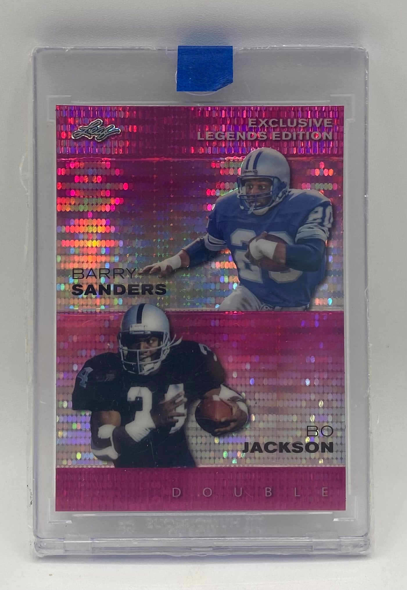 Barry Sanders & Bo Jackson Pink Holo /10 (1 of 2)