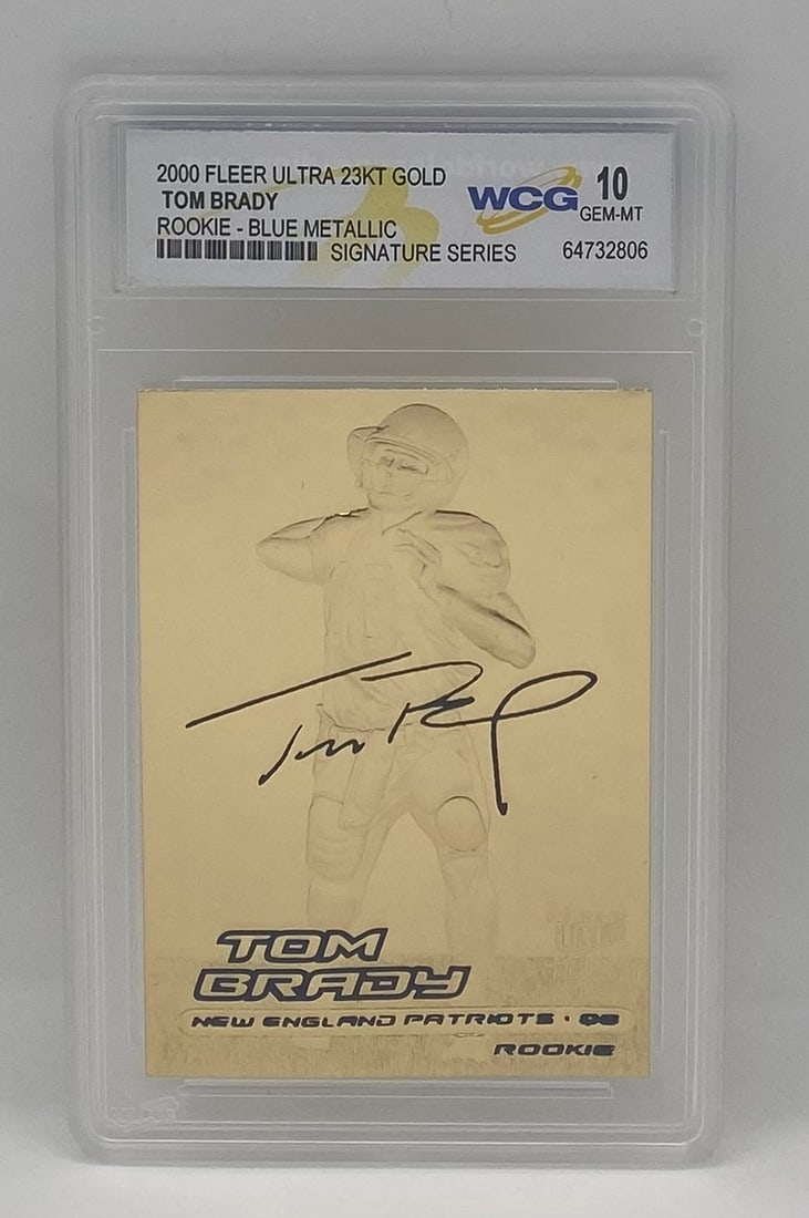 Tom Brady Rookie Blue Metallic Signature Series (1 of 2)