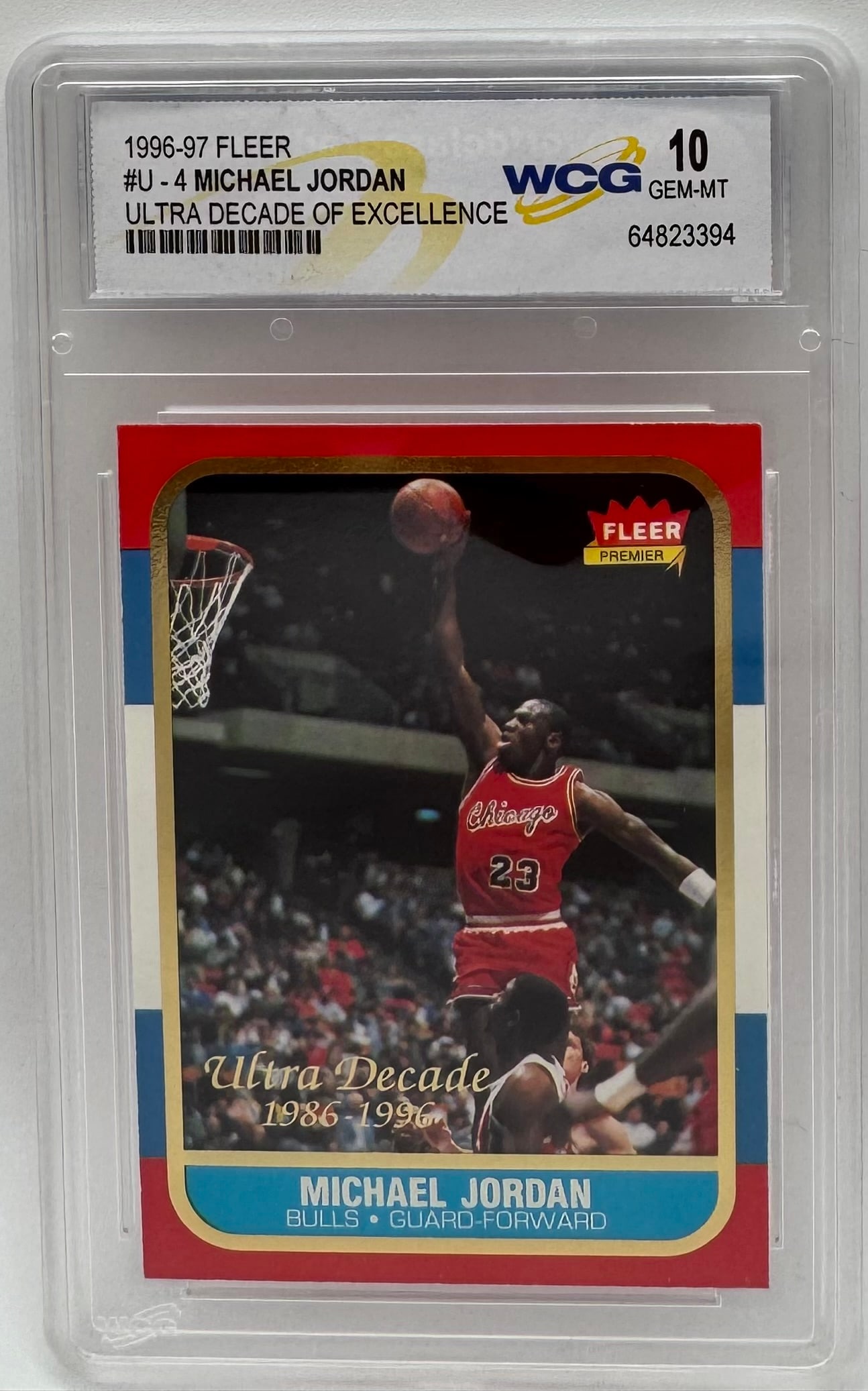 1996 Michael Jordan Fleer Ultra Decade of Excellence (1 of 2)