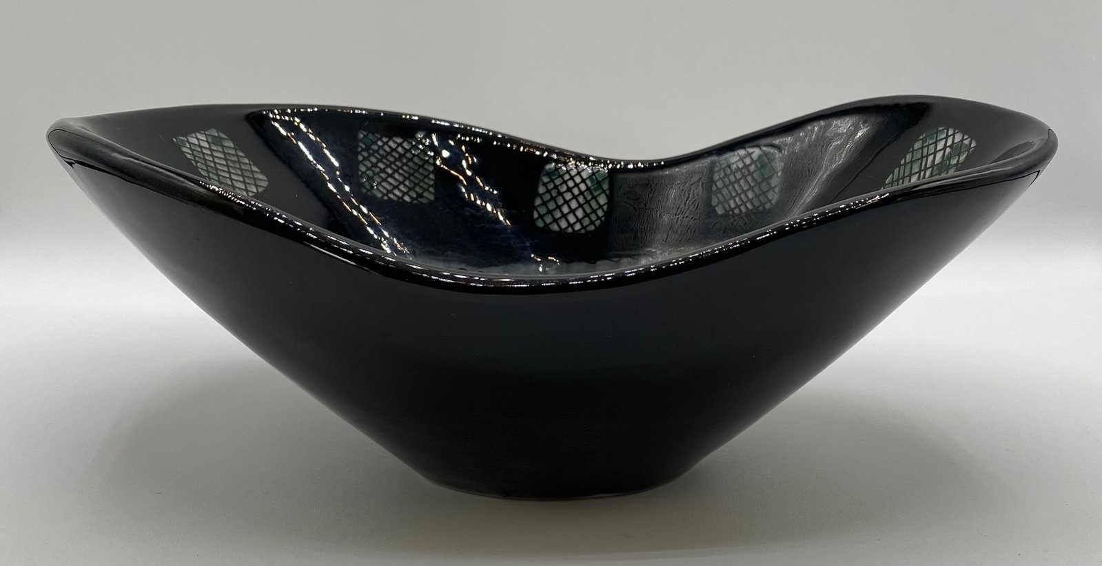 Mid-Century Modern Sascha Brastoff Freeform Oval Art Pottery Bowl - Model C5 (1 of 4)