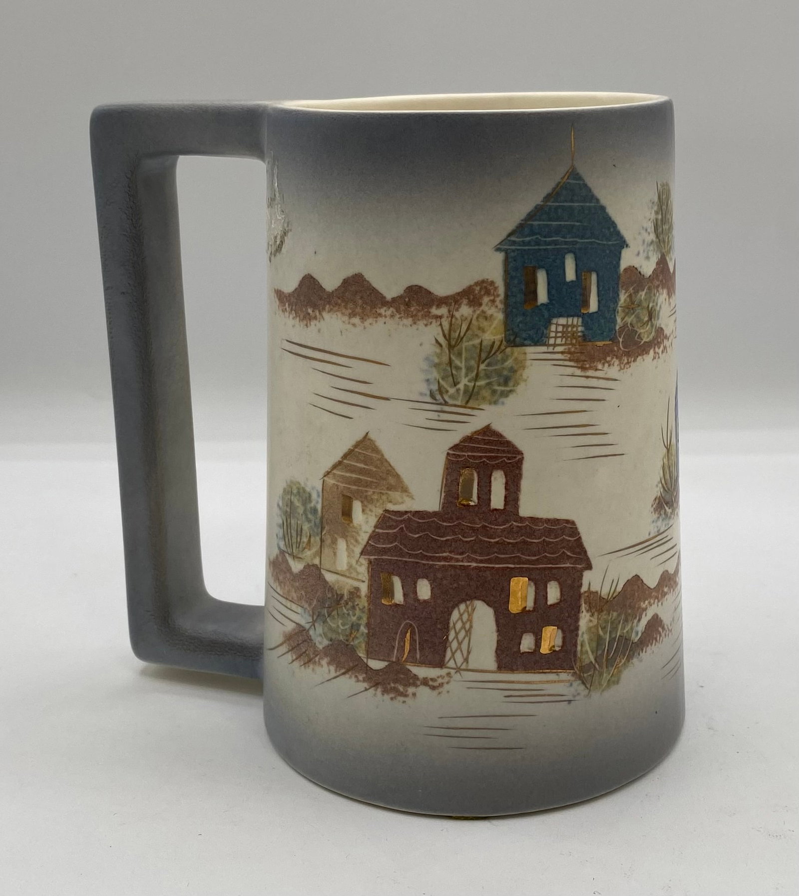 Sascha Brastoff Hand-Painted Ceramic Village Mug / Stein (1 of 5)