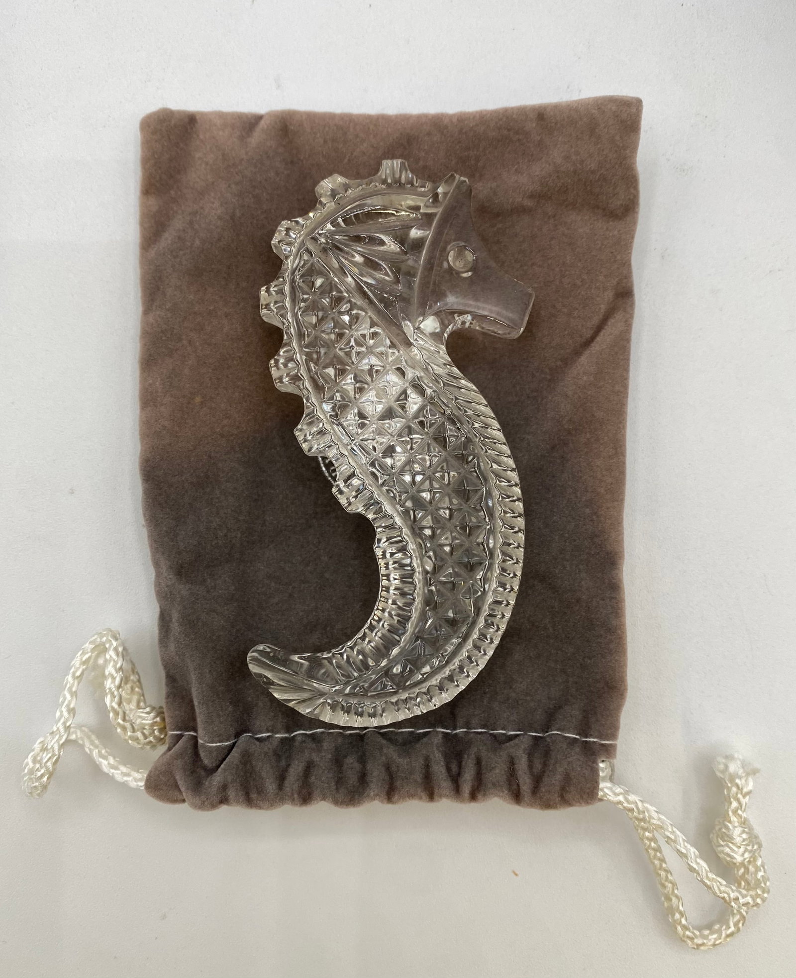 Waterford Crystal Seahorse Figurine / Paperweight in Original Box (1 of 3)