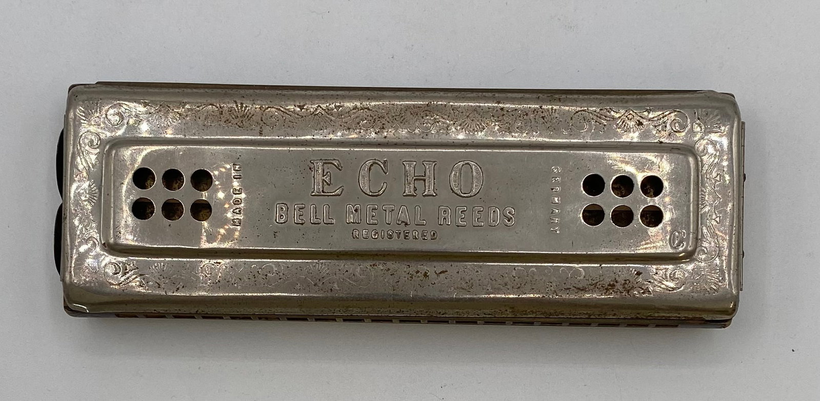 Vintage M. Hohner "Echo" Double-Sided Tremolo Harmonica, Key C & G (1 of 4)