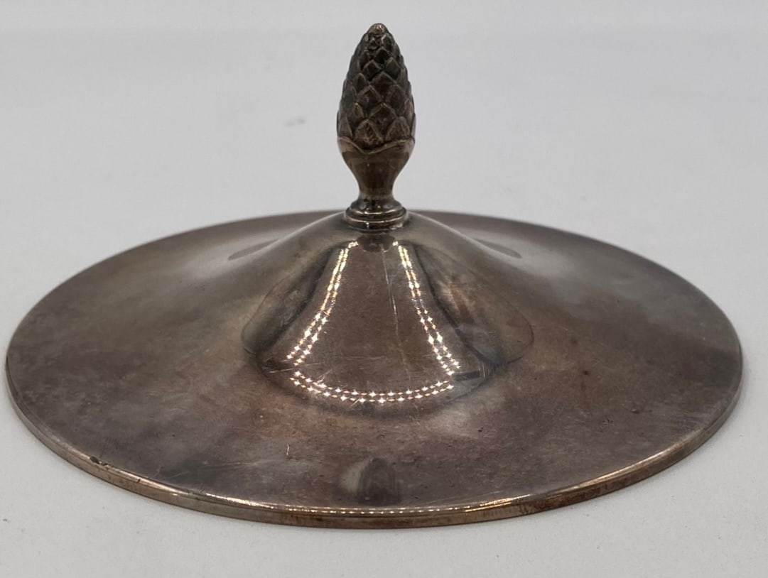 Vintage / Antique Silver Plate Replacement Lid with Pineapple Finial (1 of 1)