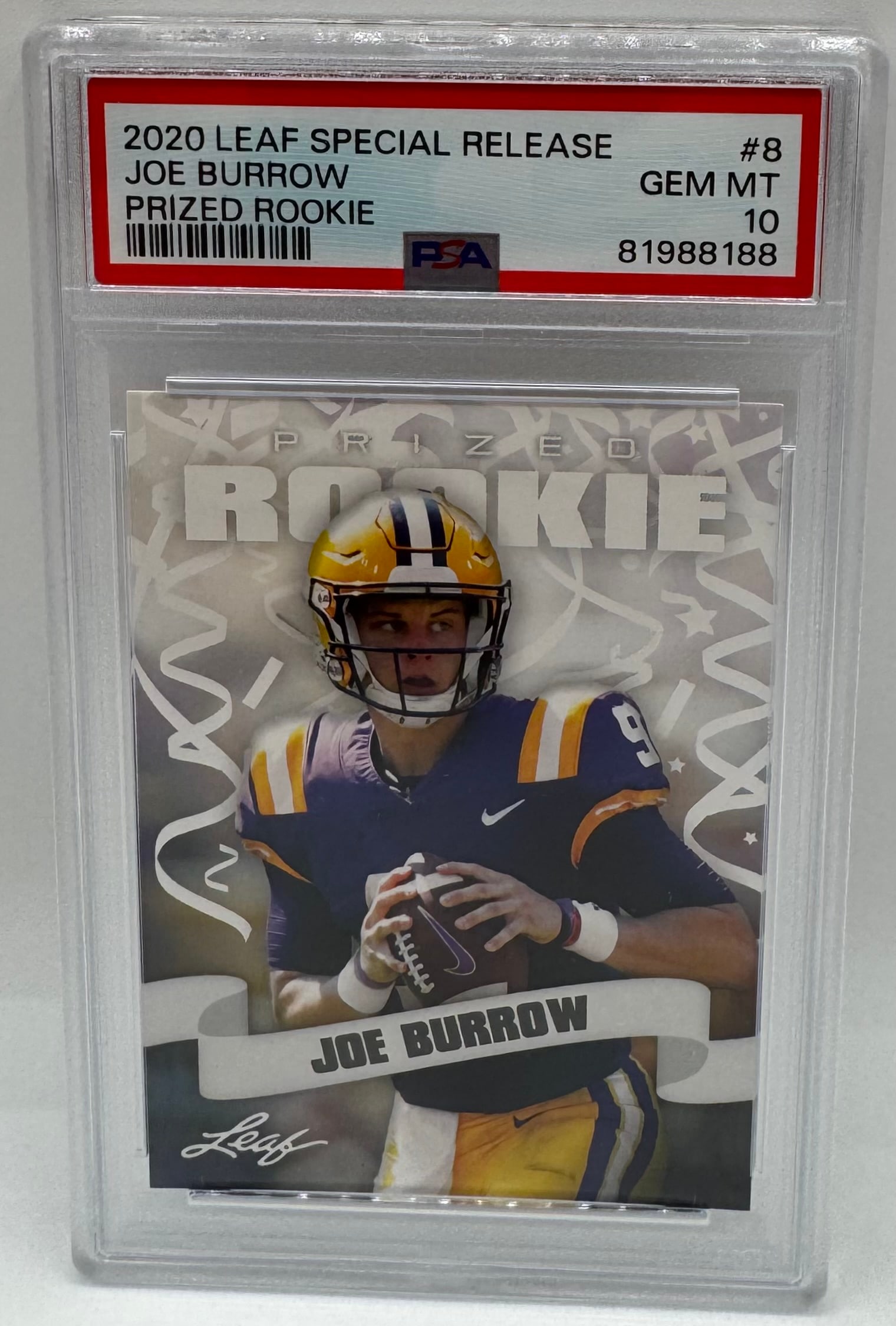 Joe Burrow Prized Rookie PSA 10 (1 of 2)