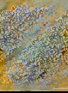 François Issalys' "Manifold" Watercolor and Drawing: Conte on Paper: François Issalys' "Manifold" Watercolor and Drawing: Conte on Paper. Framed with UV Glass. DIMENSIONS: 26.5"W x 1"D x 34"H. CONDITION: Excellent. No Reserve.