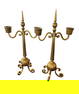 Pair of Gold Candleholders