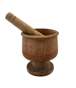 Wooden Mortar and Pestle: Wooden Mortar and Pestle