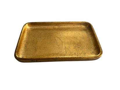 Pair of Gold Labrazel Trays: Pair of Gold Labrazel Trays
