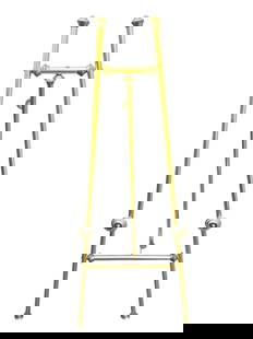 Gold Metal  Easel: Gold Metal Easel. DIMENSIONS: 23"W x 20"D x 59"H