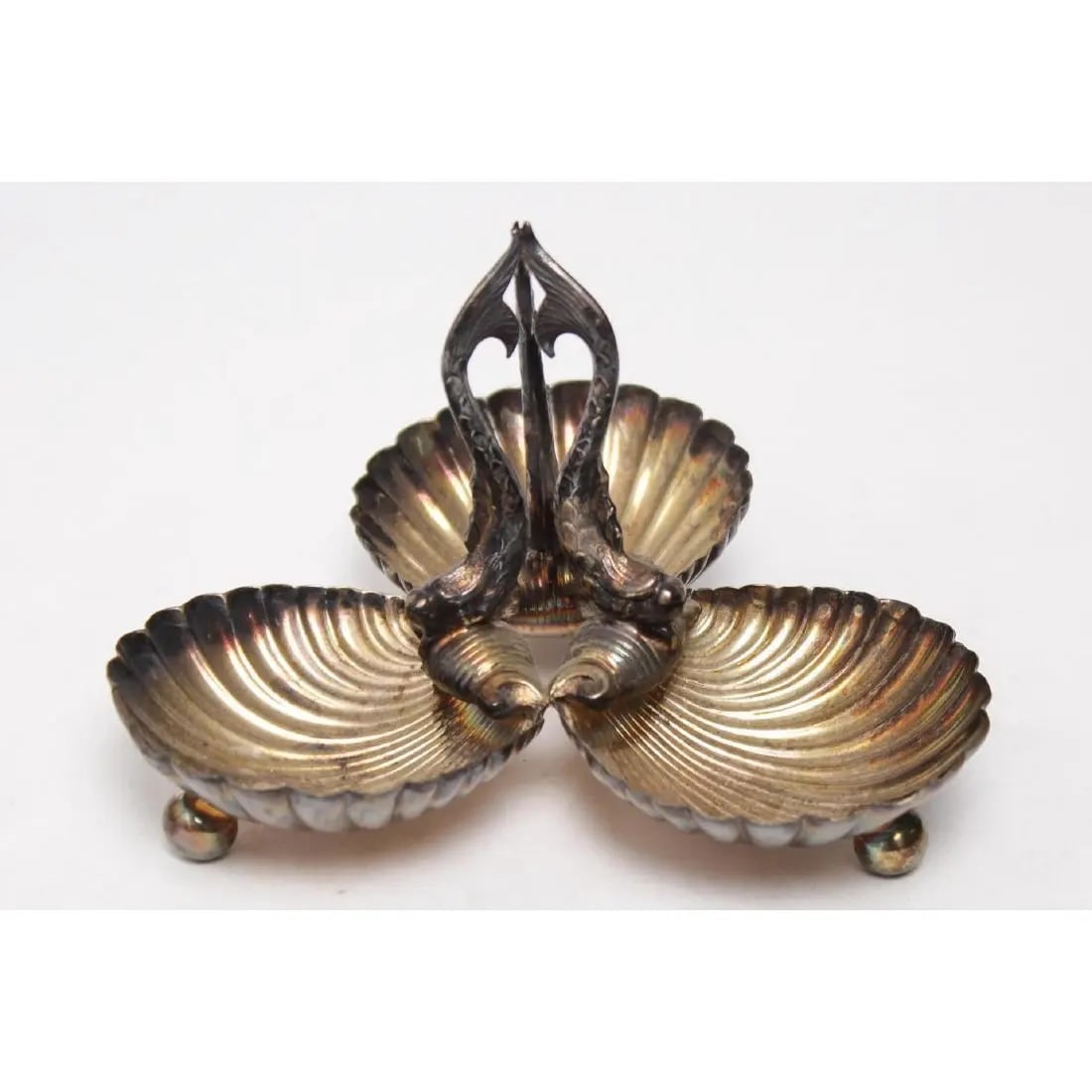 Silver Shellform Tri-Part Candy Dish (1 of 6)