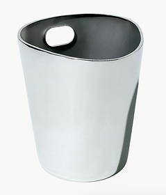 Alessi Ice Bucket & Tongs: Alessi Ice Bucket & Tongs. DIMENSIONS: Ice Bucket- 8.5”D x 9”H