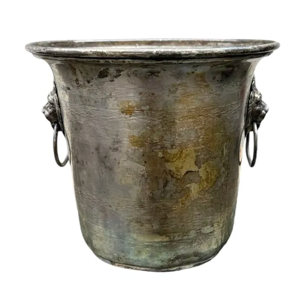 A vintage Christofle lion head silver ice bucket (1 of 4)