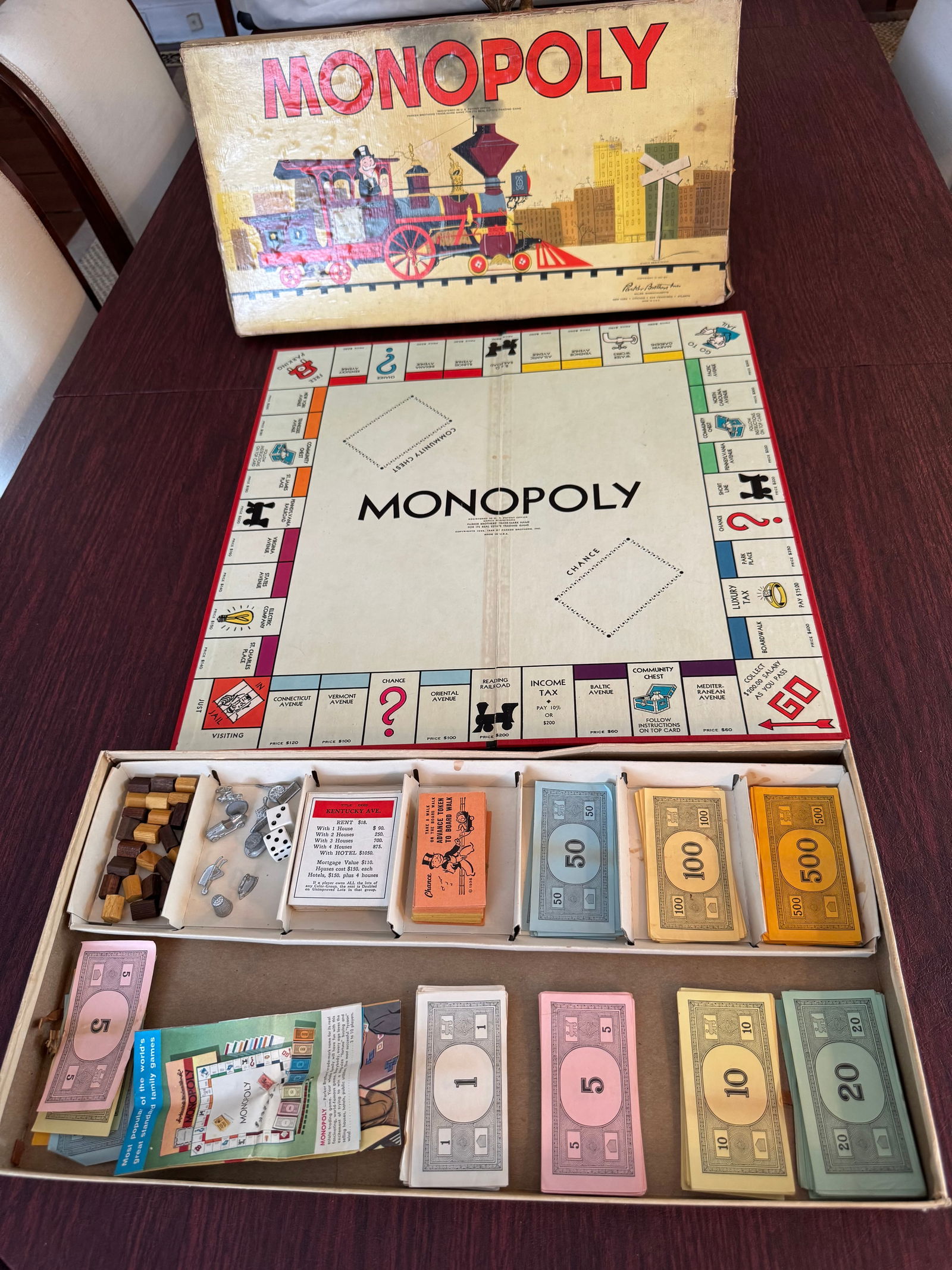 Vintage original monopoly set from 1957: Vintage original monopoly set from 1957