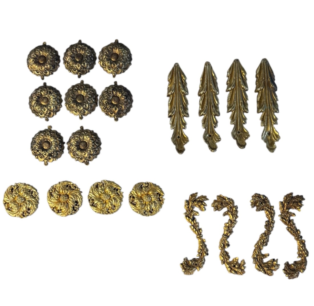Assorted ormolu pieces - 4