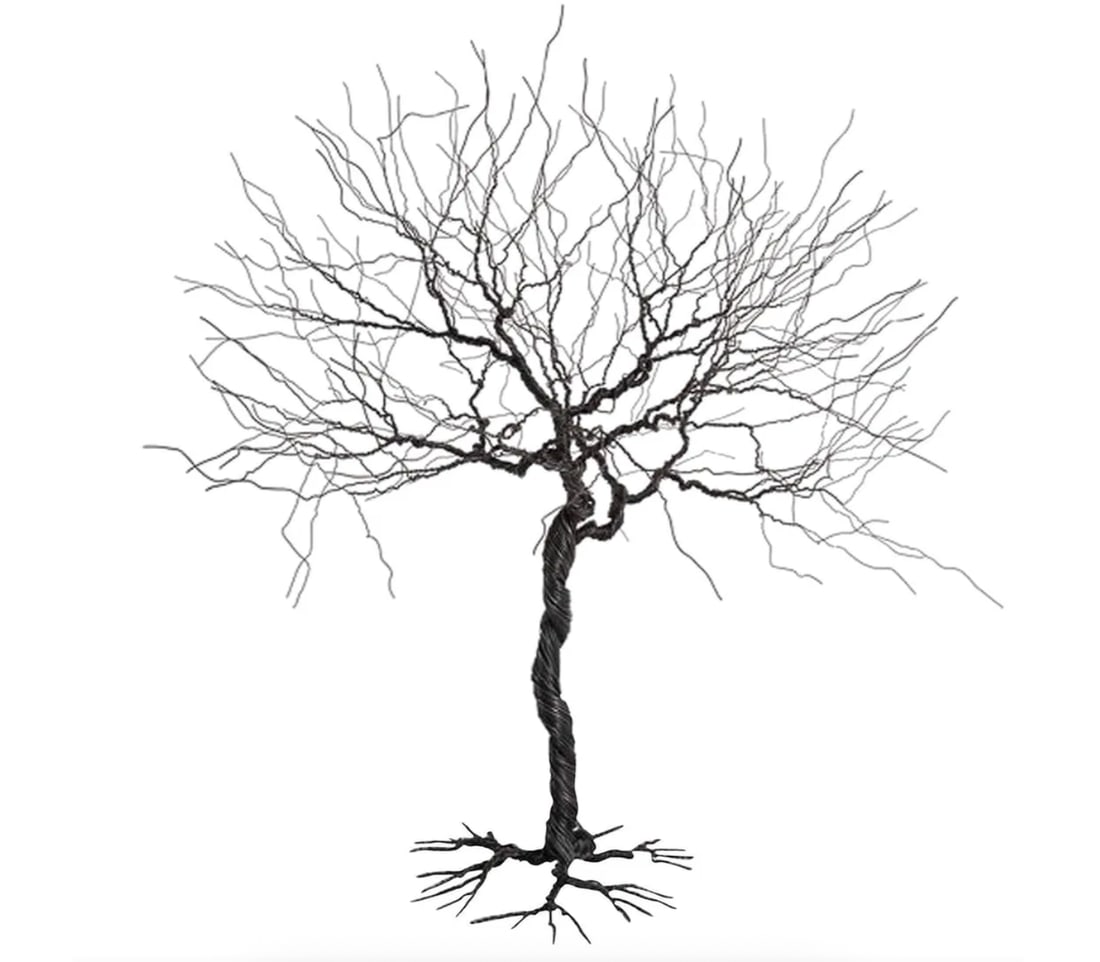 Pablo Avilla, Medium Wire Tree Sculpture, Chile, 2012 (1 of 4)