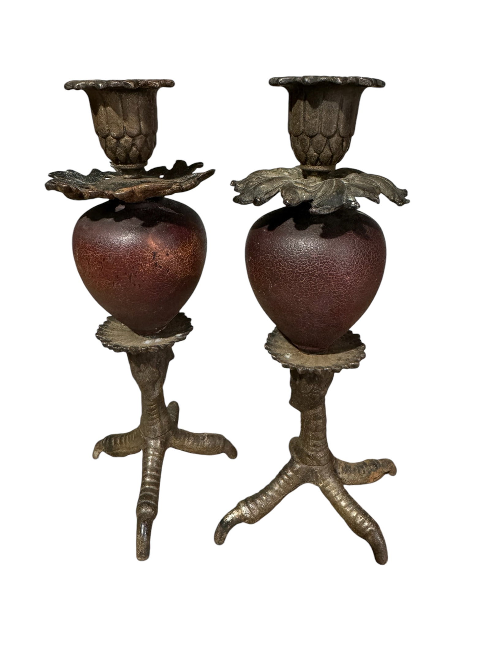 Pair of vintage talon candleholders in the manner of Anthony Redmile (1 of 5)