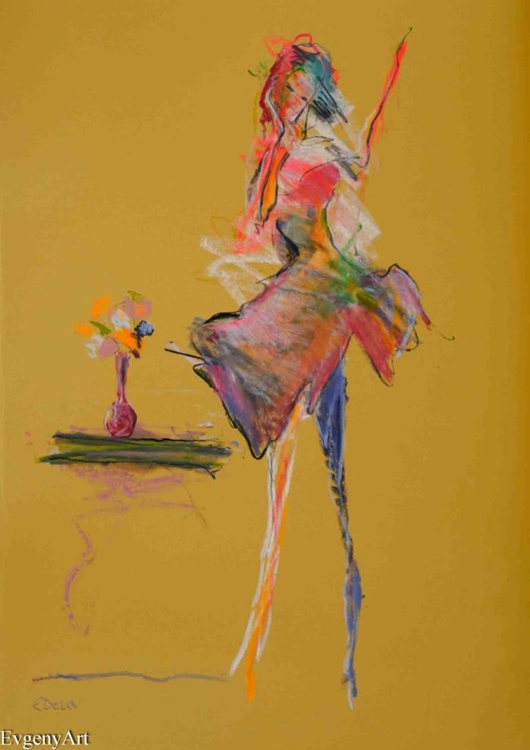 Evegny Delov ‘Body 9918’ drawing on paper: Evegny Delov ‘Body 9918’ drawing on paper. Framed. Dimensions: 22.5”W x 1”D x 30”H. This item is located in NYC.