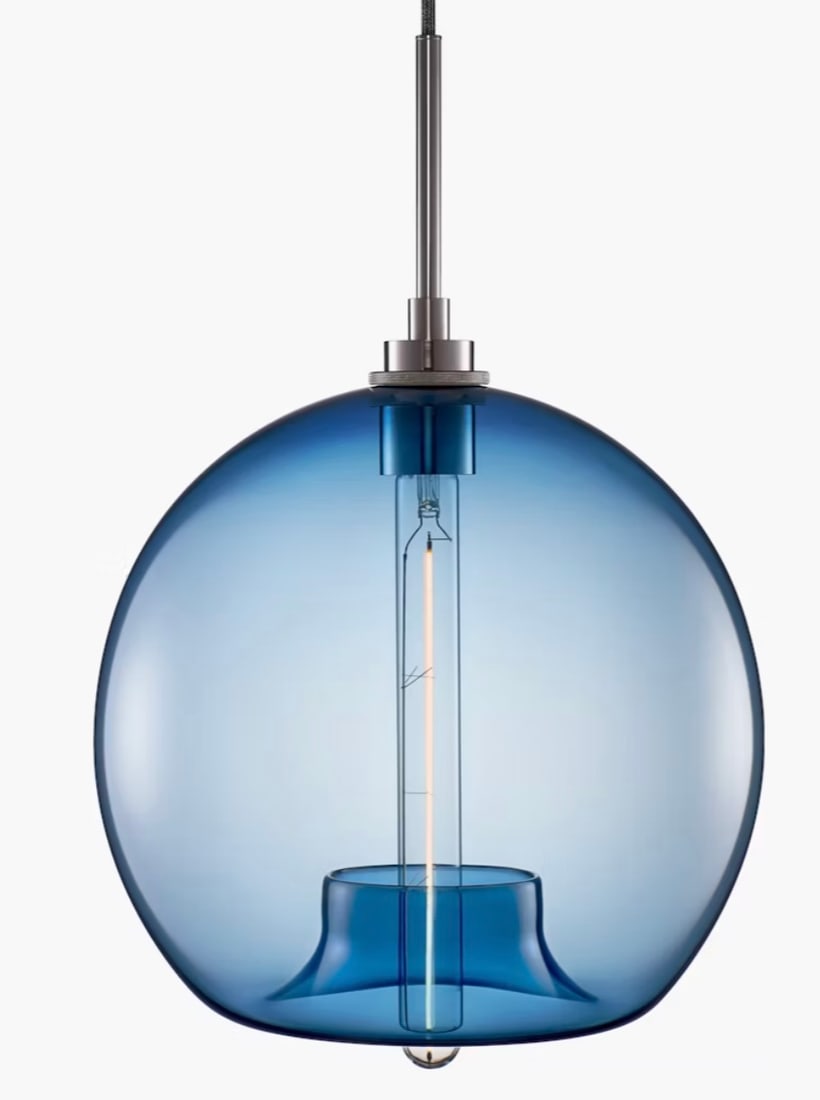 Jeremy Pyles for Niche blue stamen pendant: Jeremy Pyles for Niche blue stamen pendant. Buy New for $1,200 on Lumens.com. DIMENSIONS: 12"W x 12"D x 12"H. Cord Length 48”. This item is located in NYC.