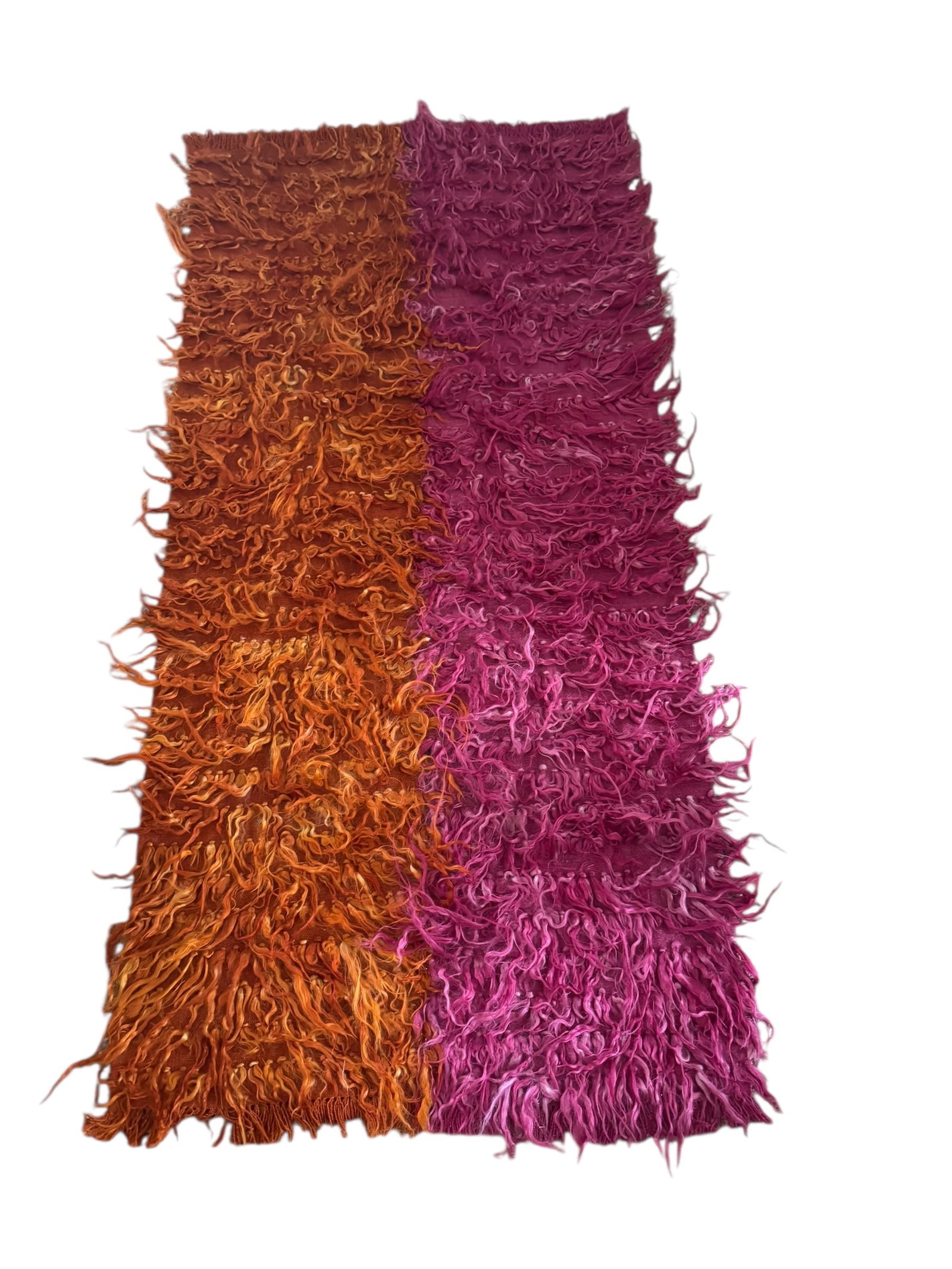 Vintage pink and orange Moroccan tulu rug (1 of 3)