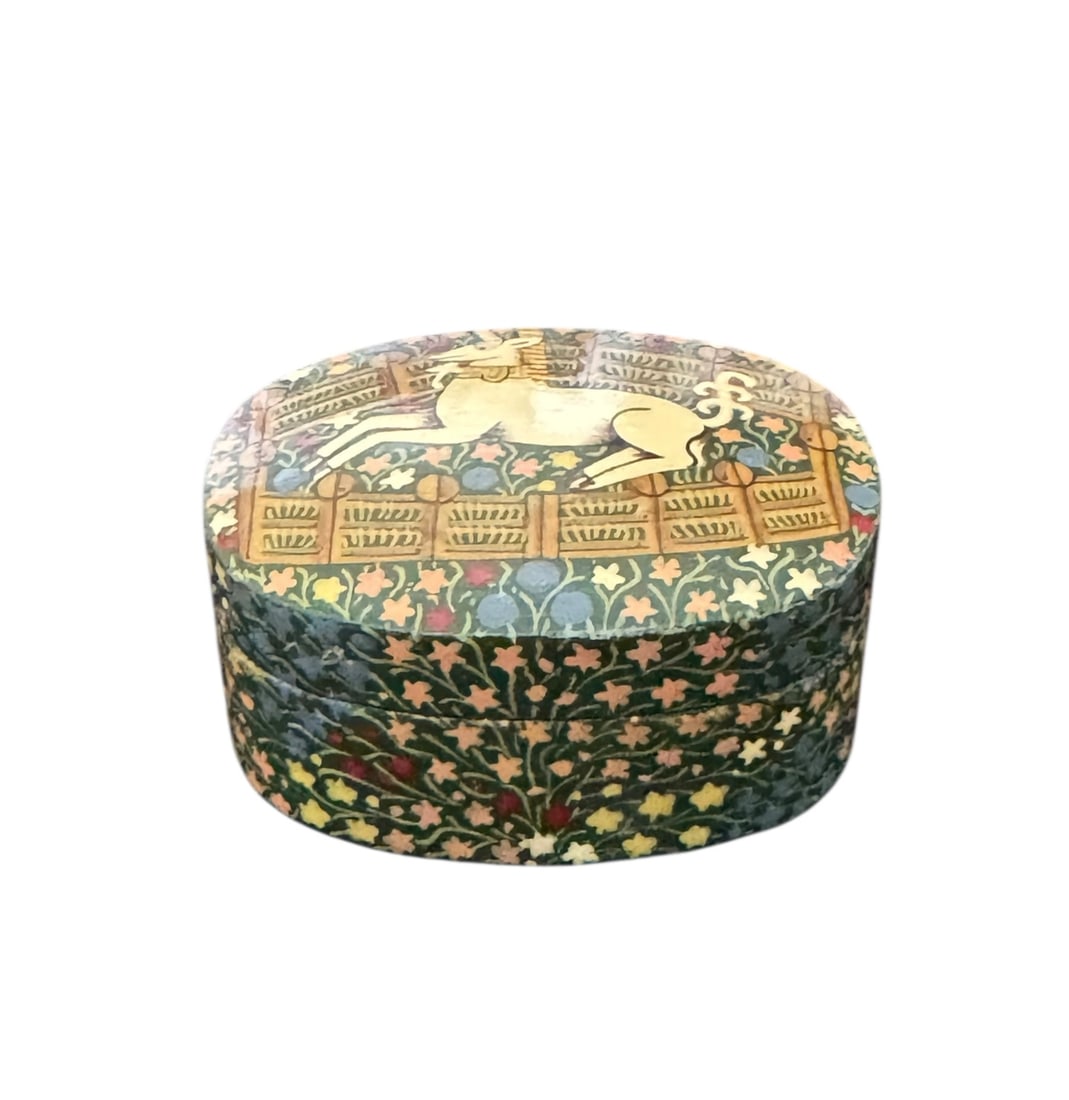 The hunt unicorn box (painted in India) (1 of 4)