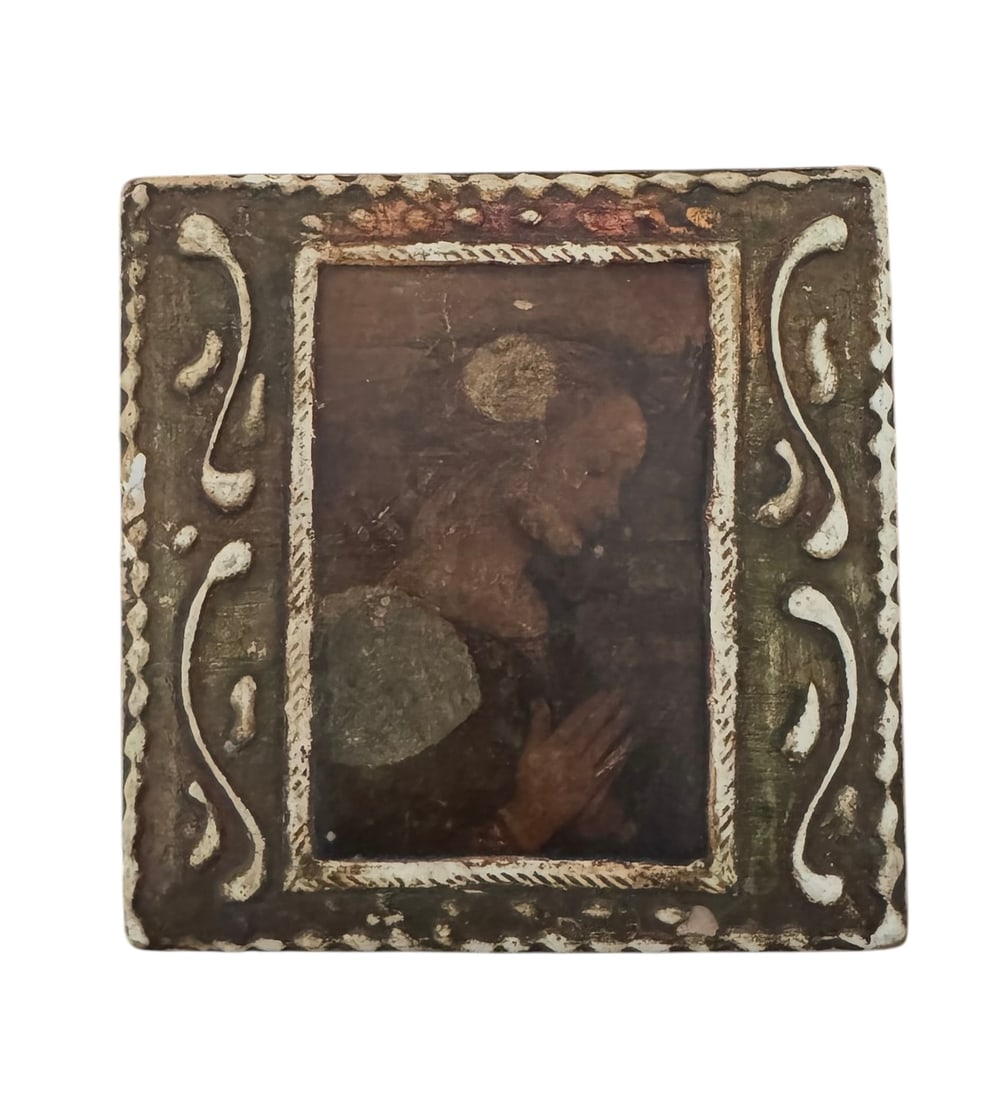 Antique Madonna florentine box (1 of 3)