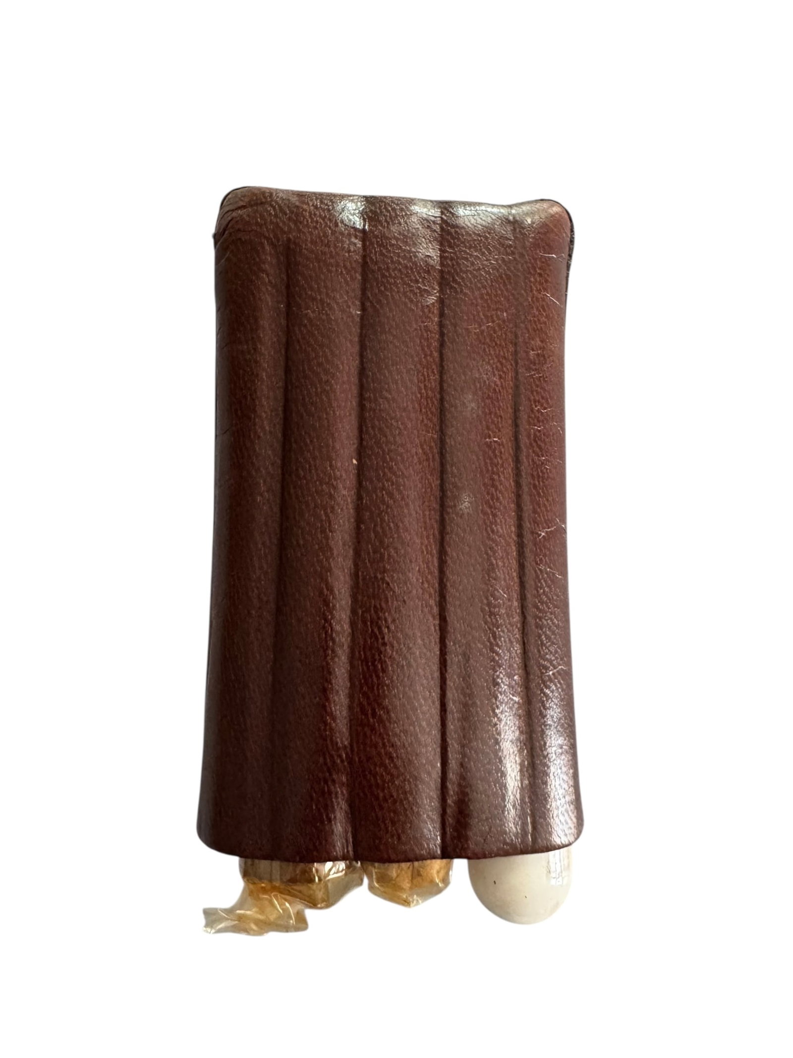 Leather portable cigar case - 3