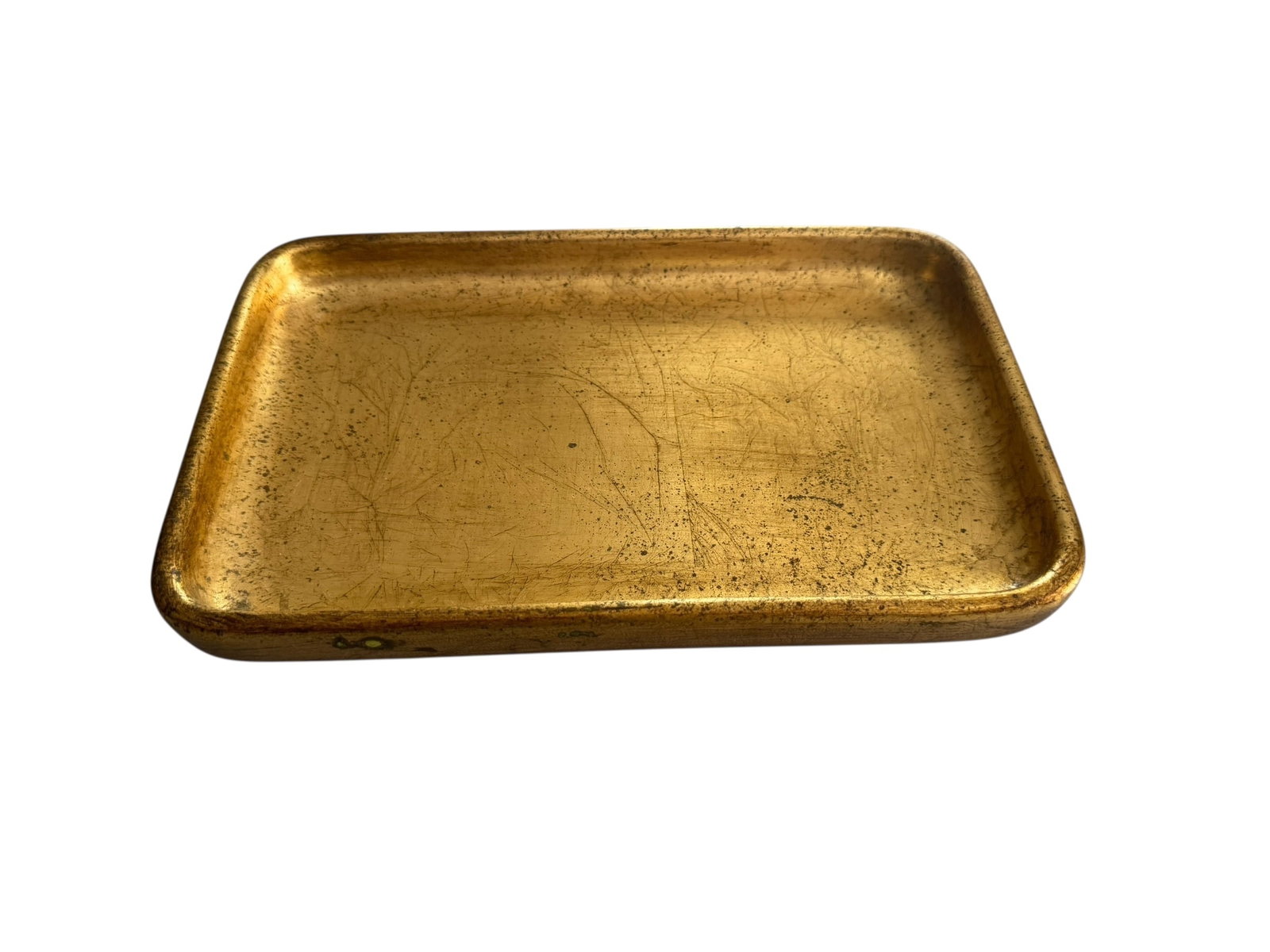 Pair of gold Labrazel trays (1 of 4)