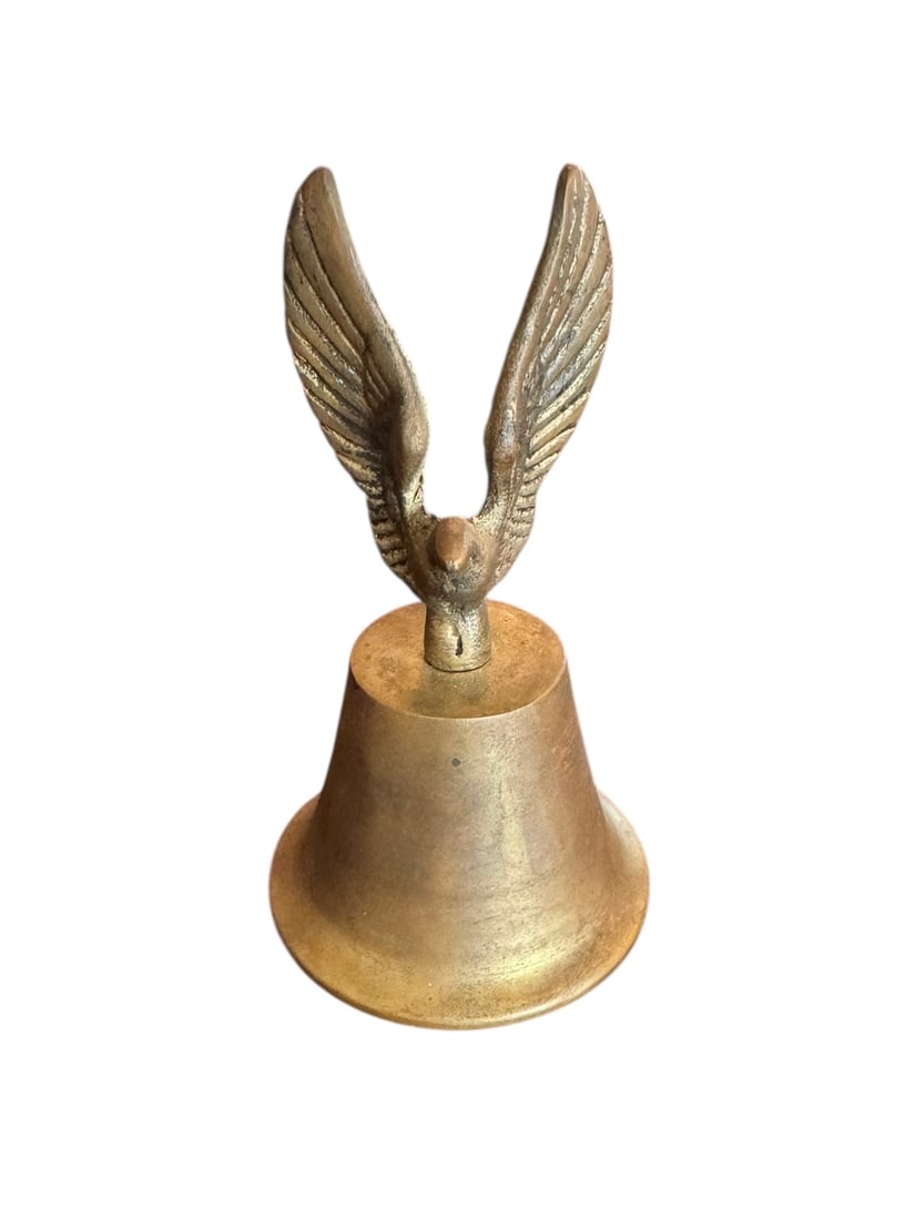 Antique bronze eagle bell (1 of 2)