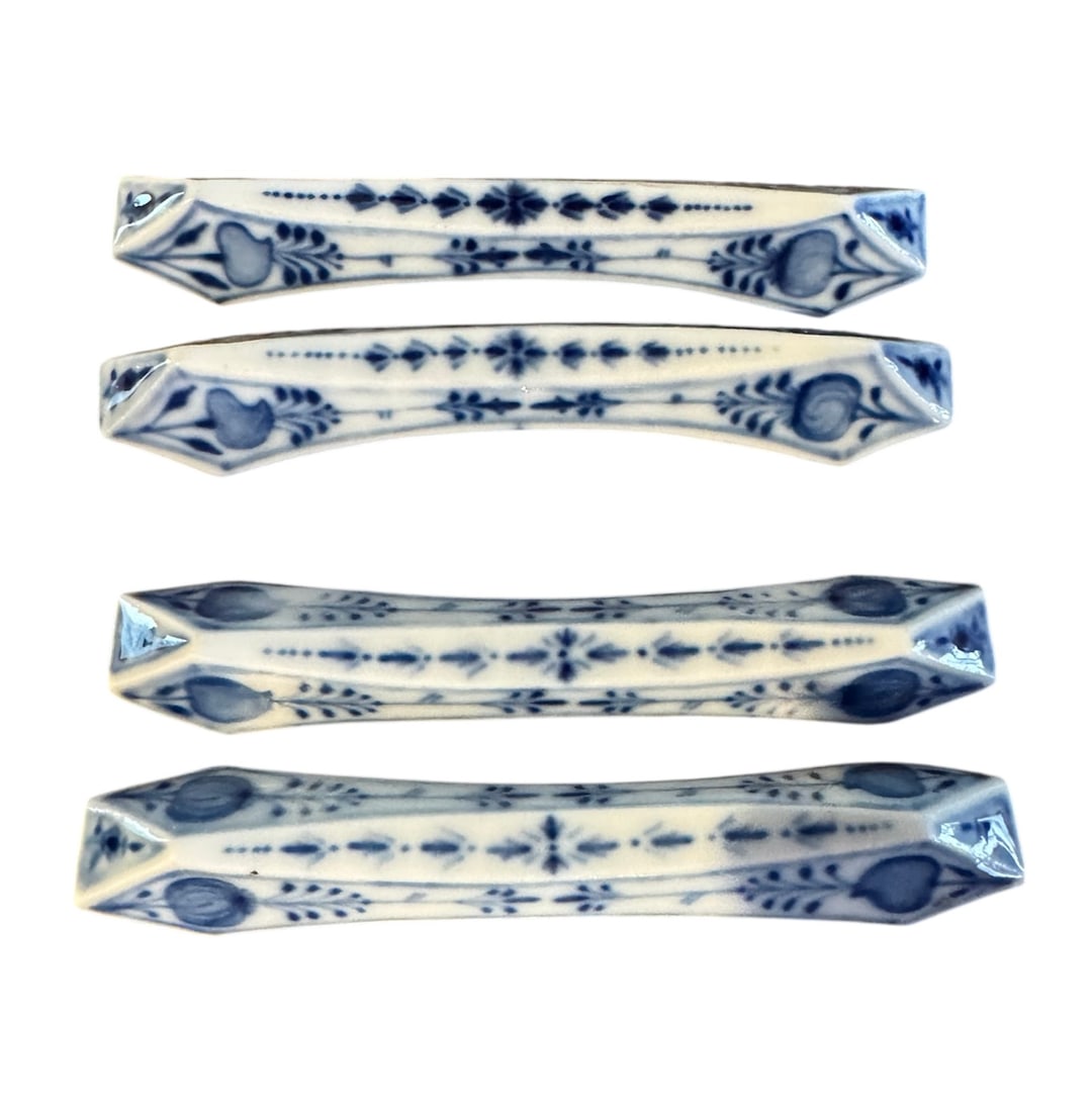 Assorted Delft Knife Rests - 2