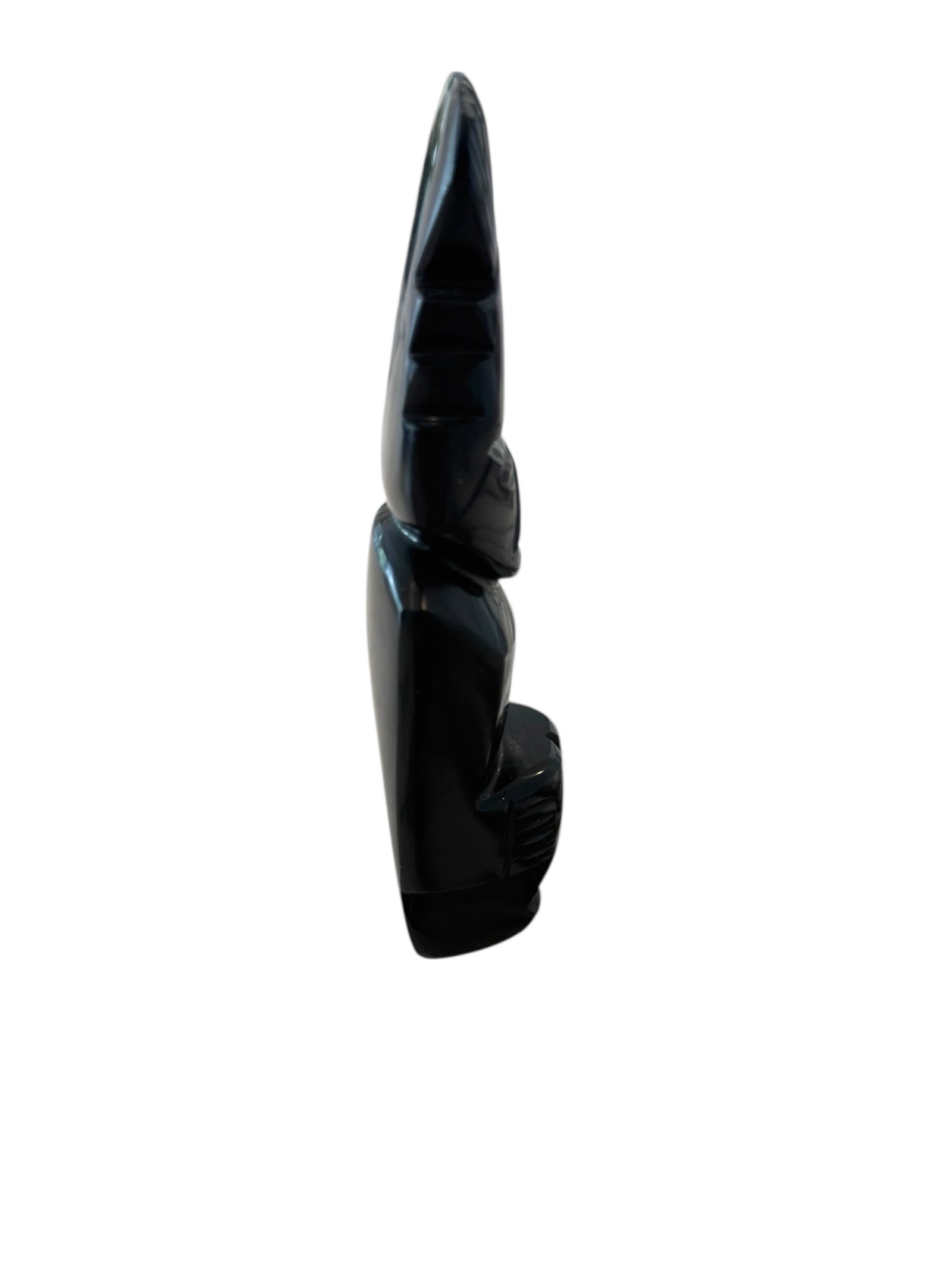Carved Obsidian Totem - 2