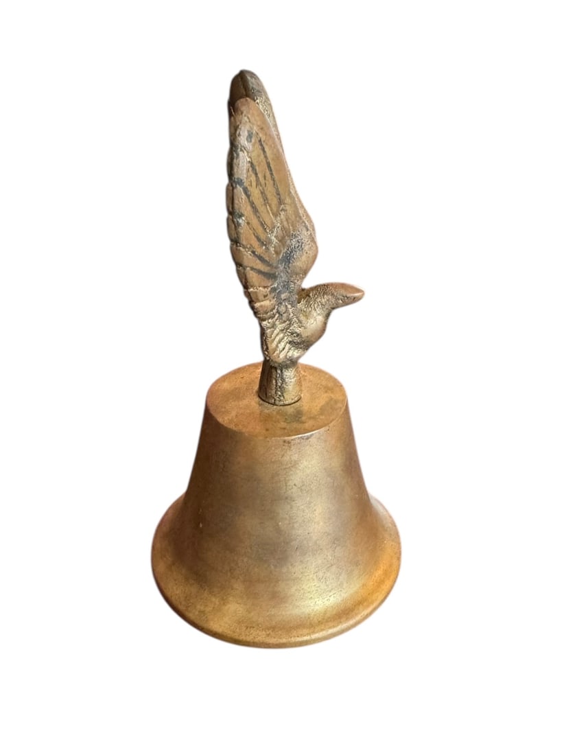 Antique Bronze Eagle Bell - 2